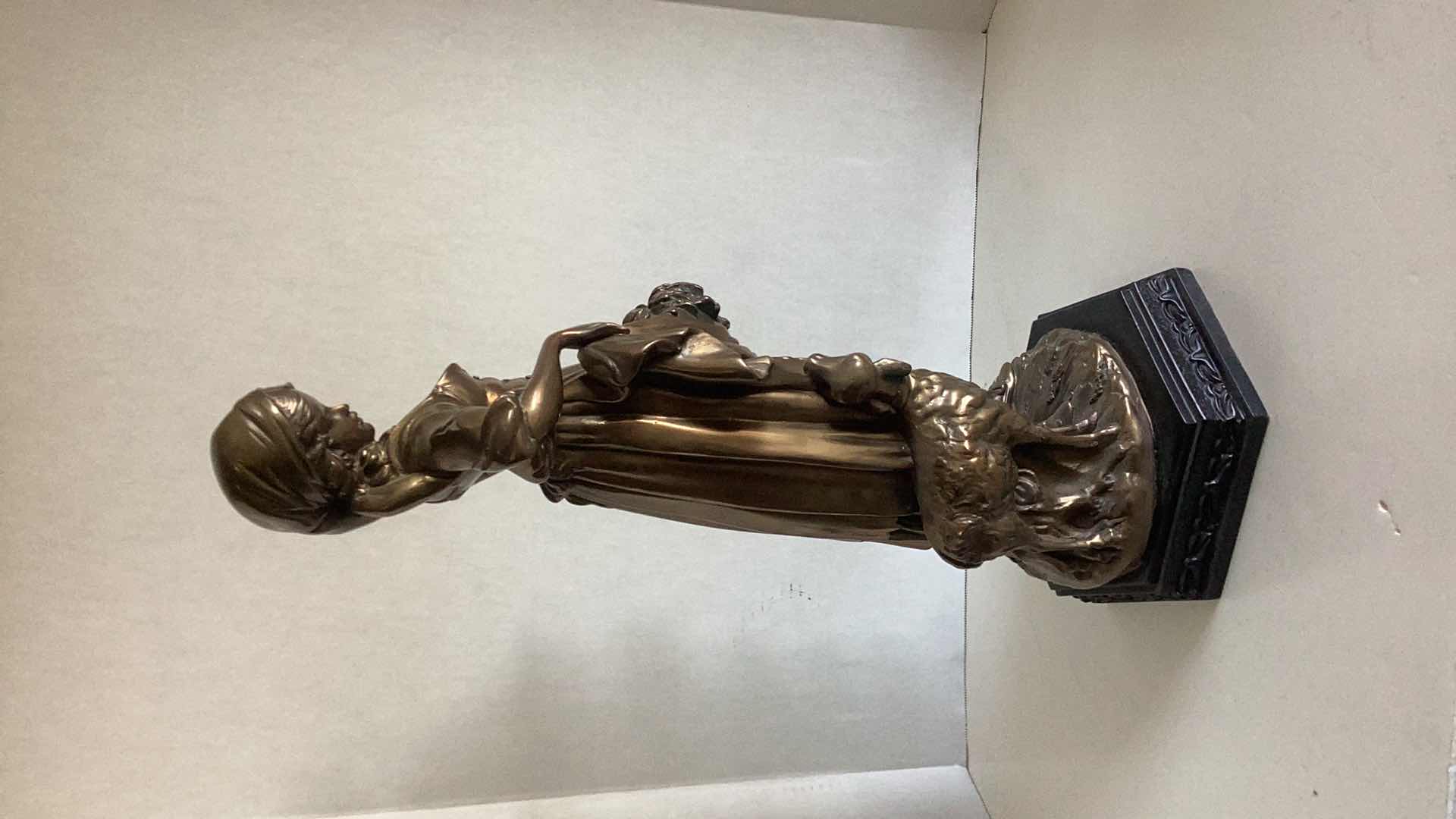 Photo 1 of LARGE “MARY HAD A LITTLE LAMB” STATUE 23” TALL