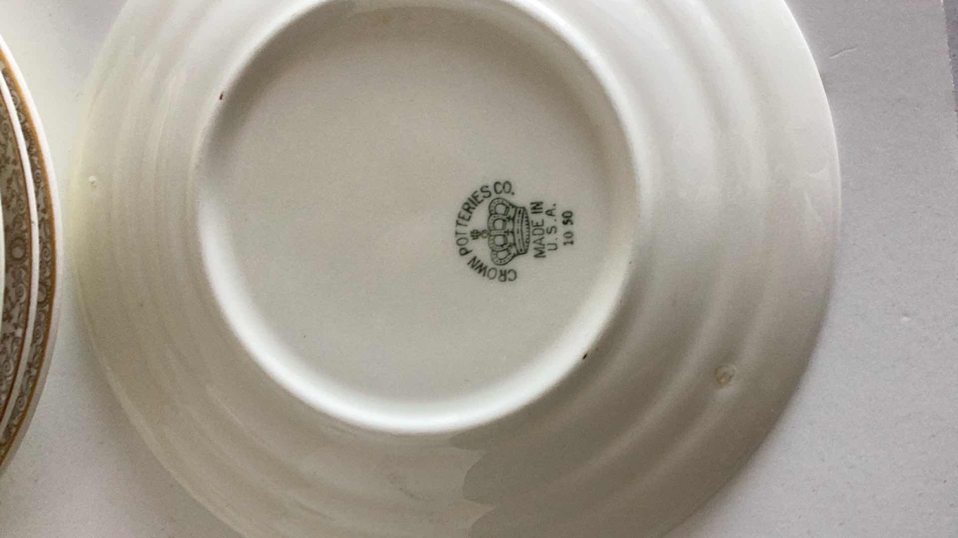 Photo 1 of ASSORTED PLATES: W.H. GRINDLY IVORY ENGLAND AND CROWN POTTERIES