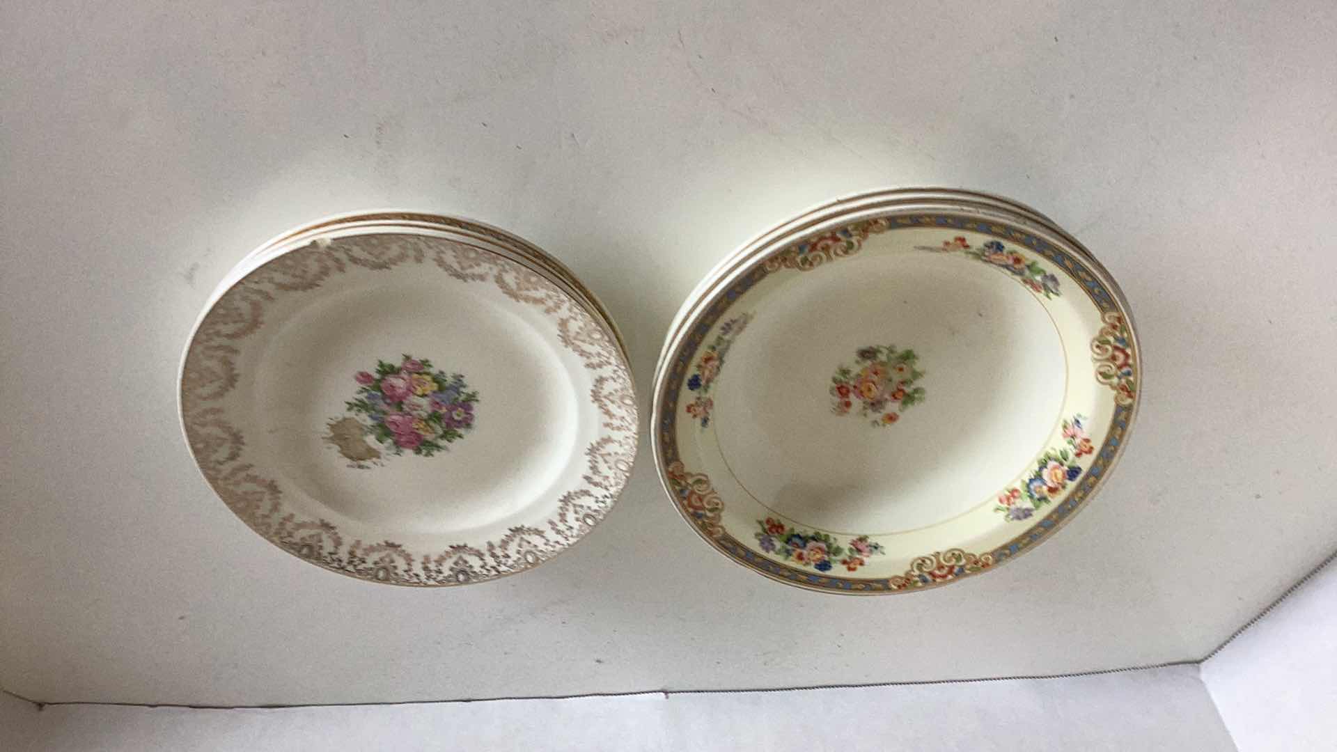 Photo 1 of ASSORTED PLATES: W.H. GRINDLY IVORY ENGLAND AND CROWN POTTERIES