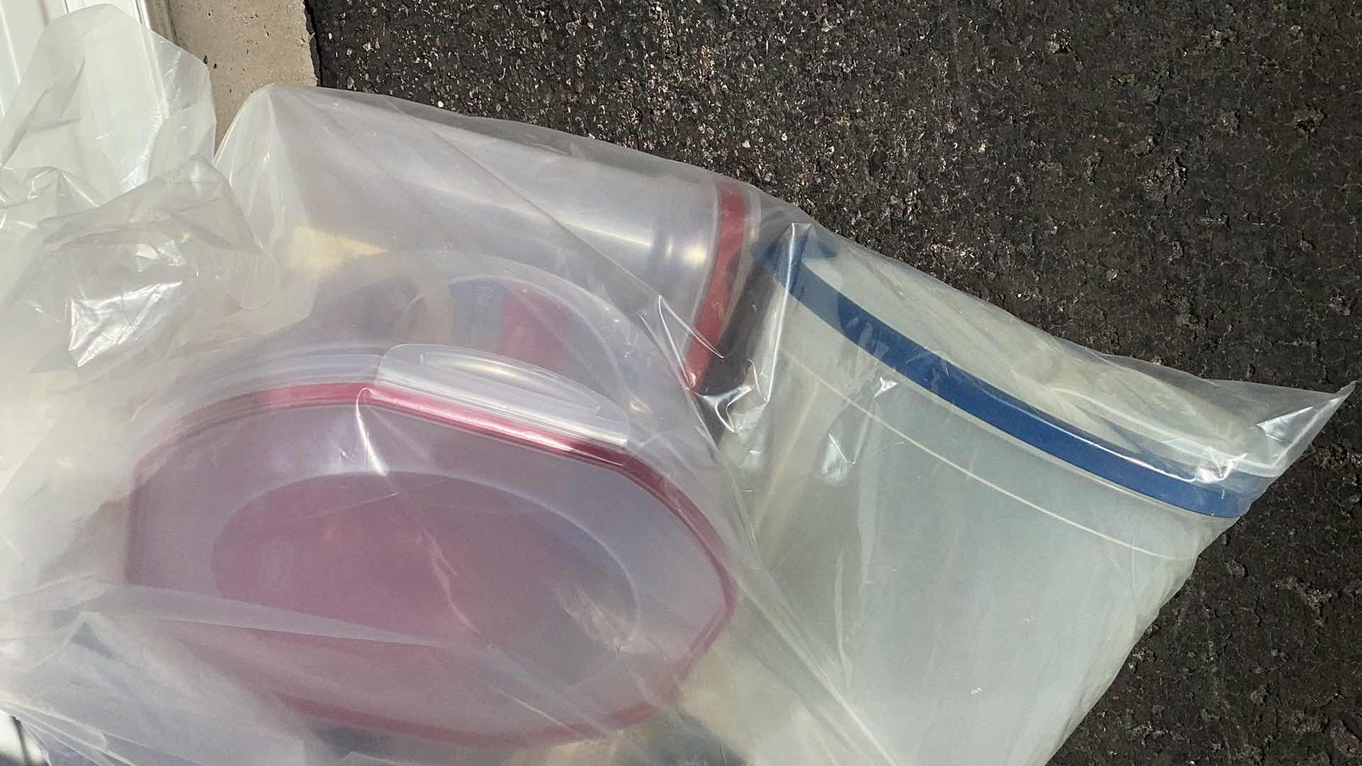 Photo 1 of LARGE BAG FULL OF ASSORTED LARGE KITCHEN BOWLS