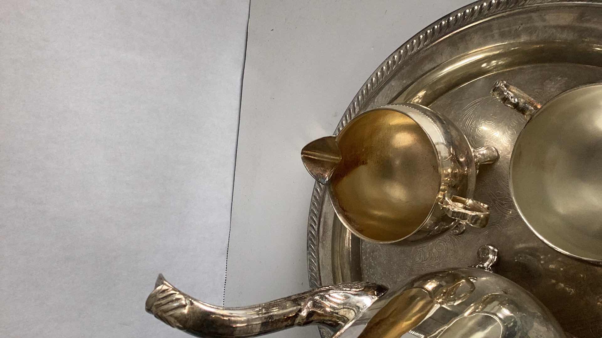 Photo 1 of INTERNATIONAL SILVER COMPANY SILVER PLATED FOUR PIECE COFFEE SET