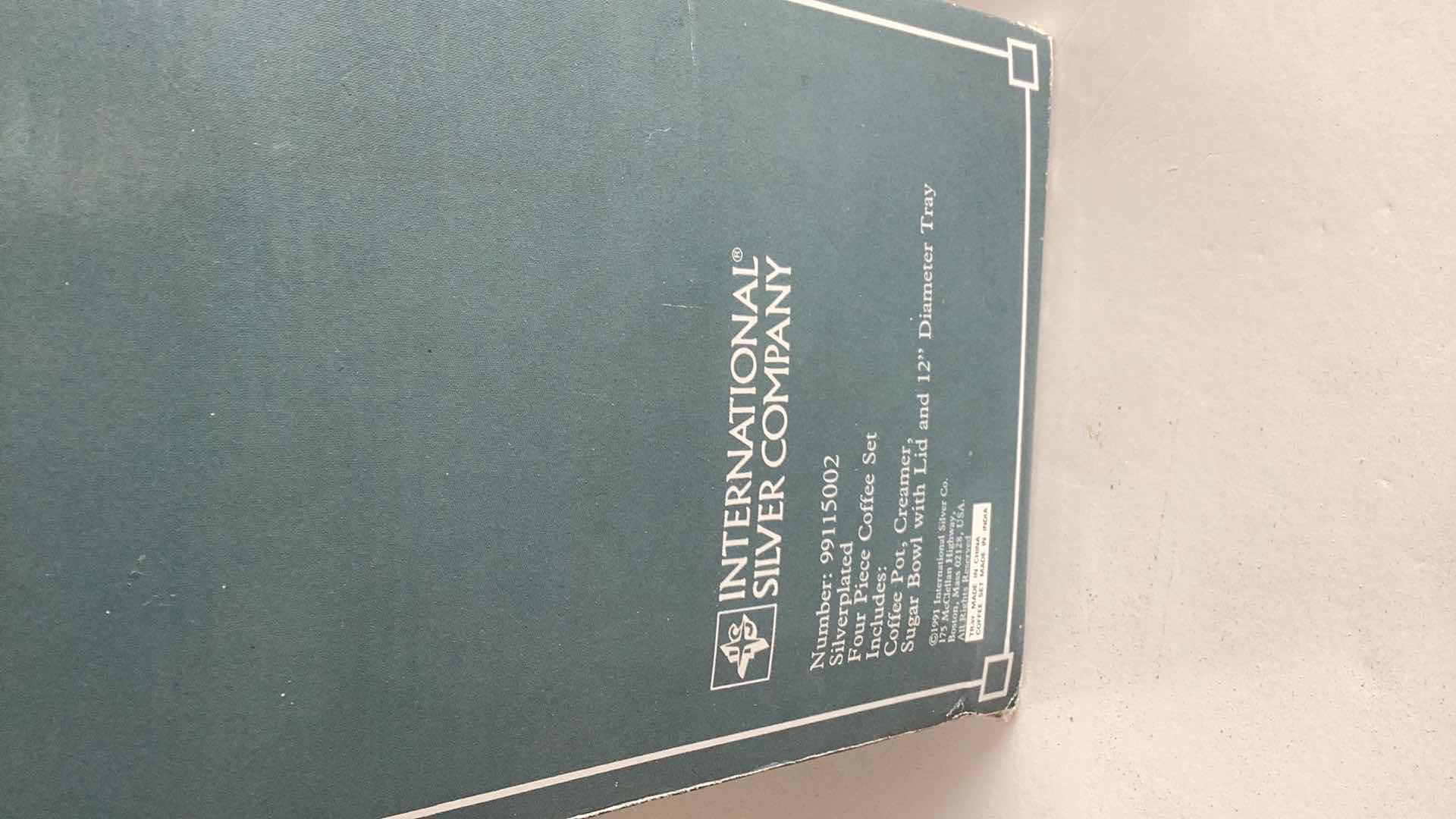 Photo 1 of INTERNATIONAL SILVER COMPANY SILVER PLATED FOUR PIECE COFFEE SET