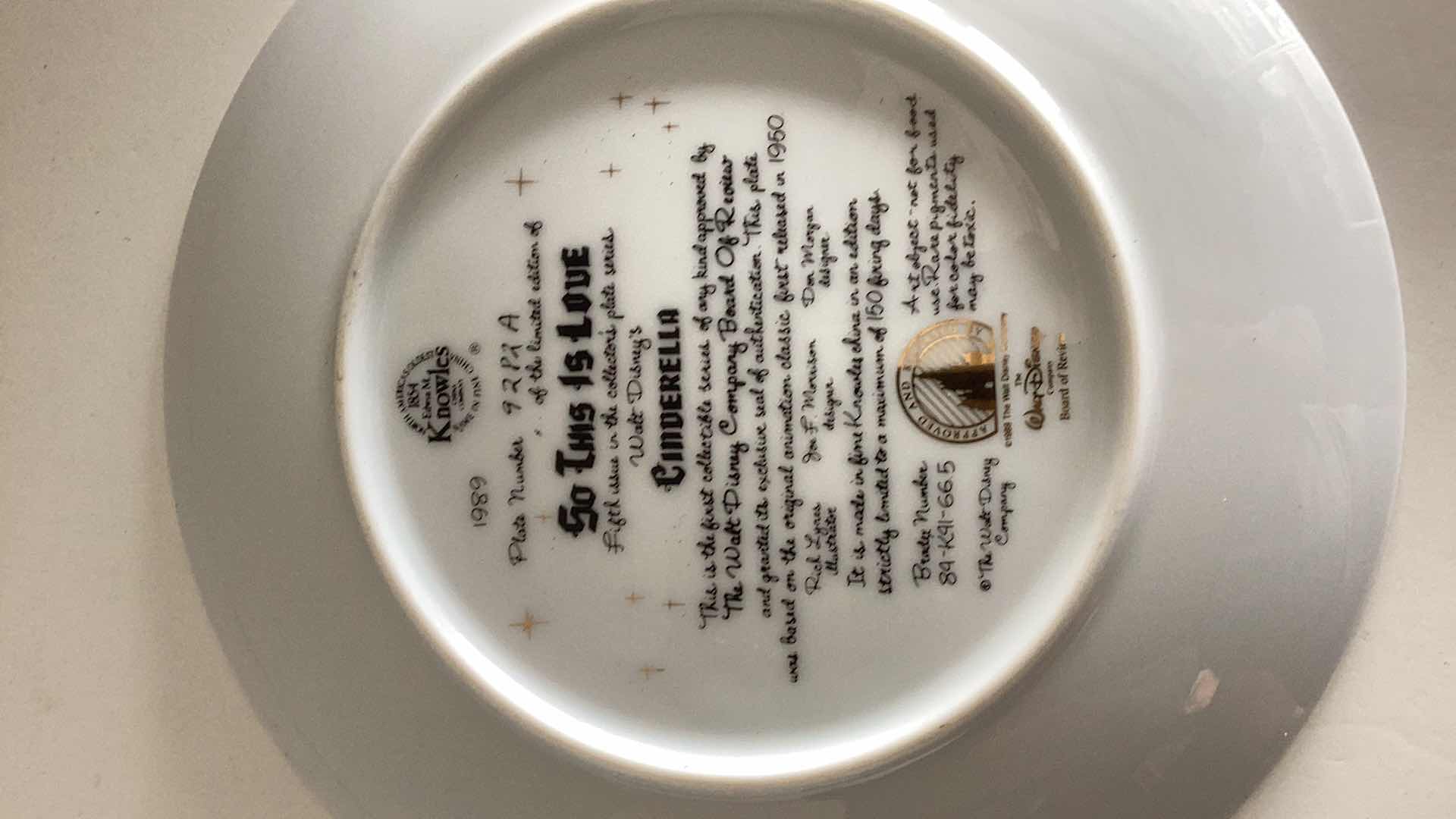 Photo 1 of THREE DISNEY SPECIAL EDITION PLATES