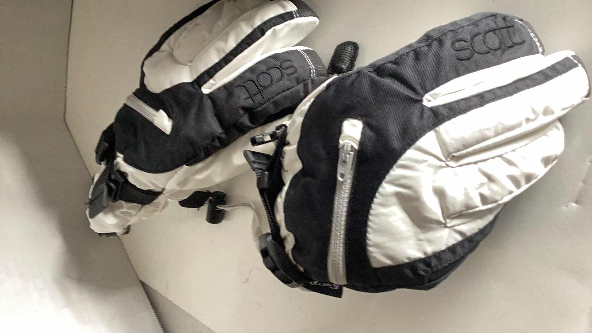 Photo 1 of BILT MOTORCYCLE HELMET SIZE SMALL, GOLVES, AND SCOTT SKI GLOVES