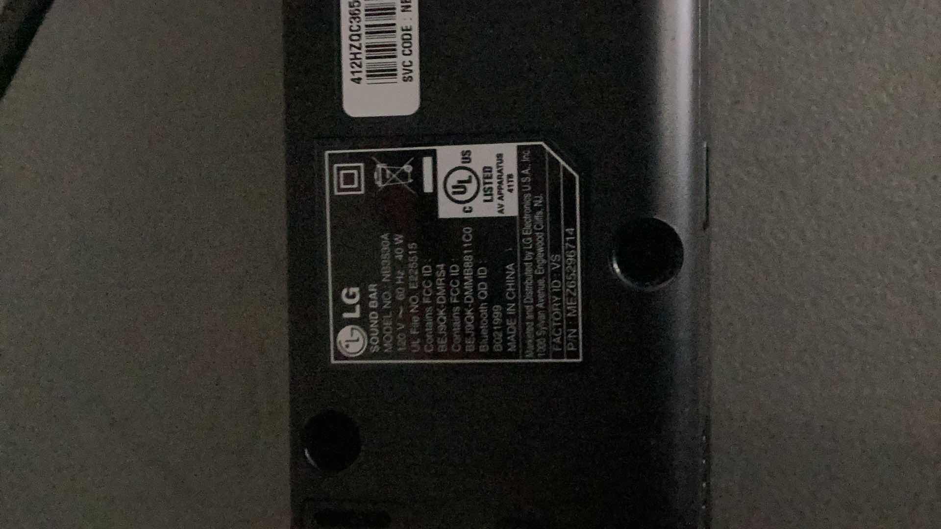 Photo 1 of L G SOUND BAR NB3530A WITH SUBWOOFER