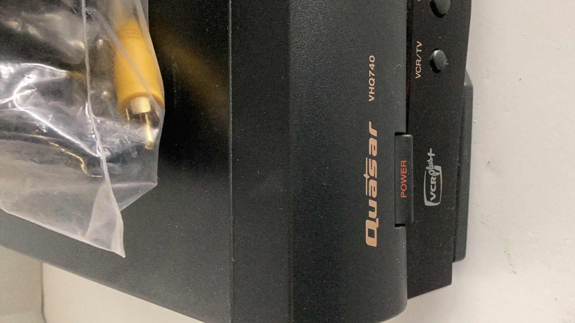 Photo 1 of QUASAR VHS PLAYER WITH EXTRA CABLES