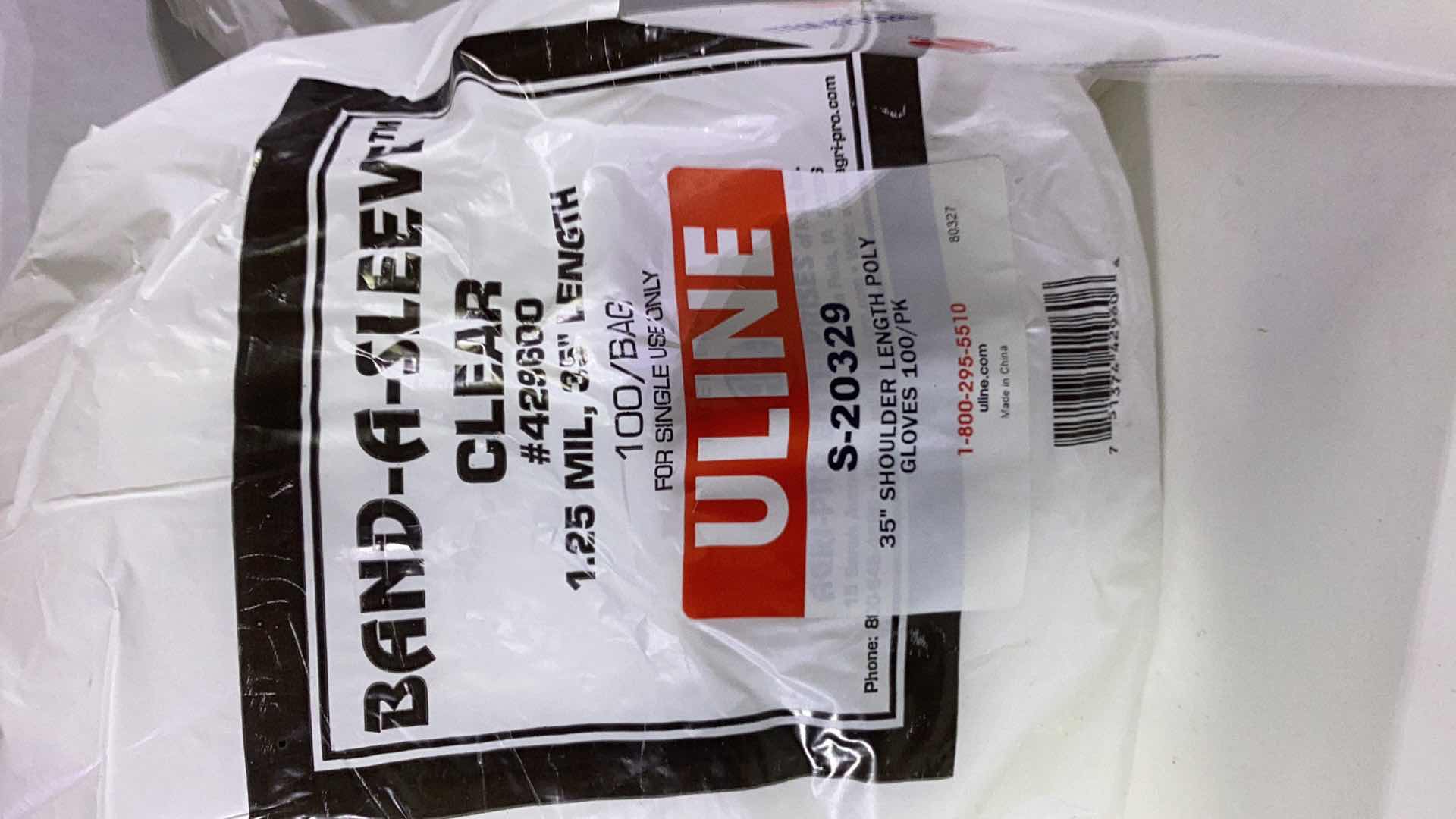 Photo 1 of HAIRDRESSER POLY GLOVES AND HAIRNETS