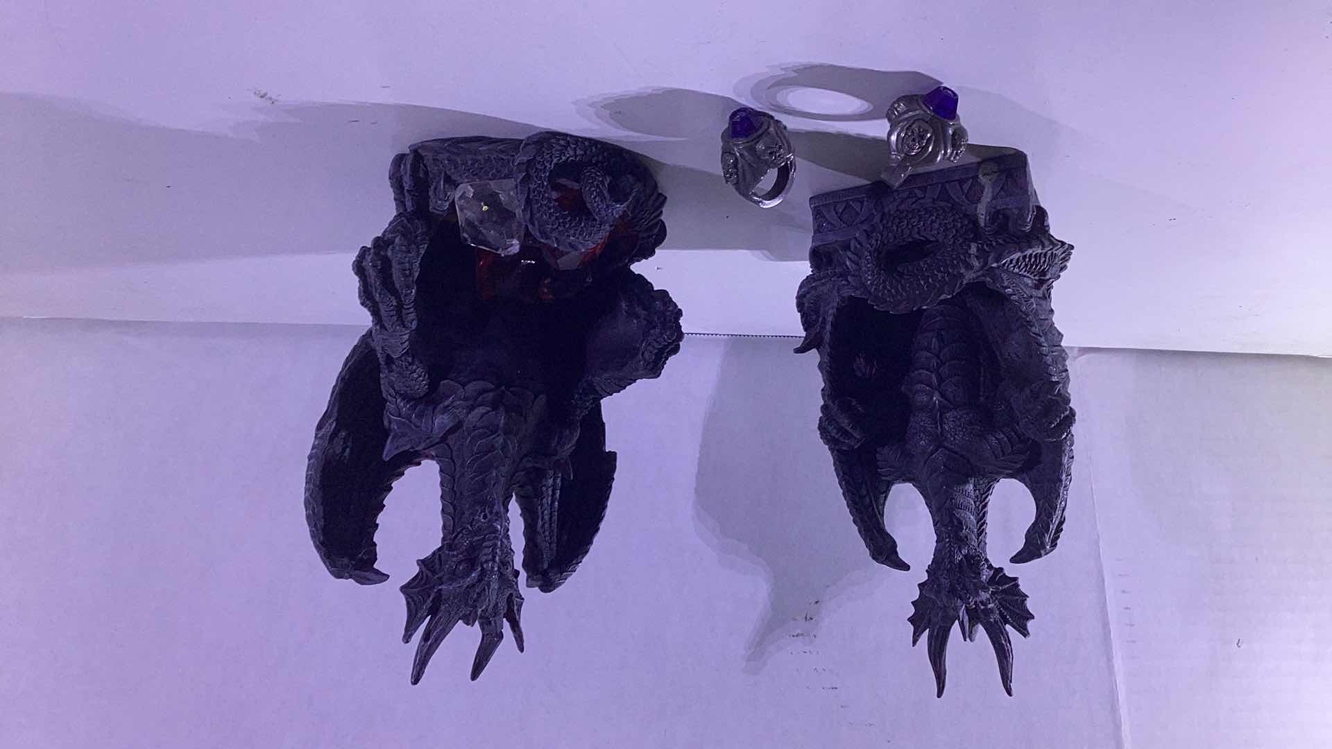 Photo 1 of TWO DRAGON STATUES  8” TALL