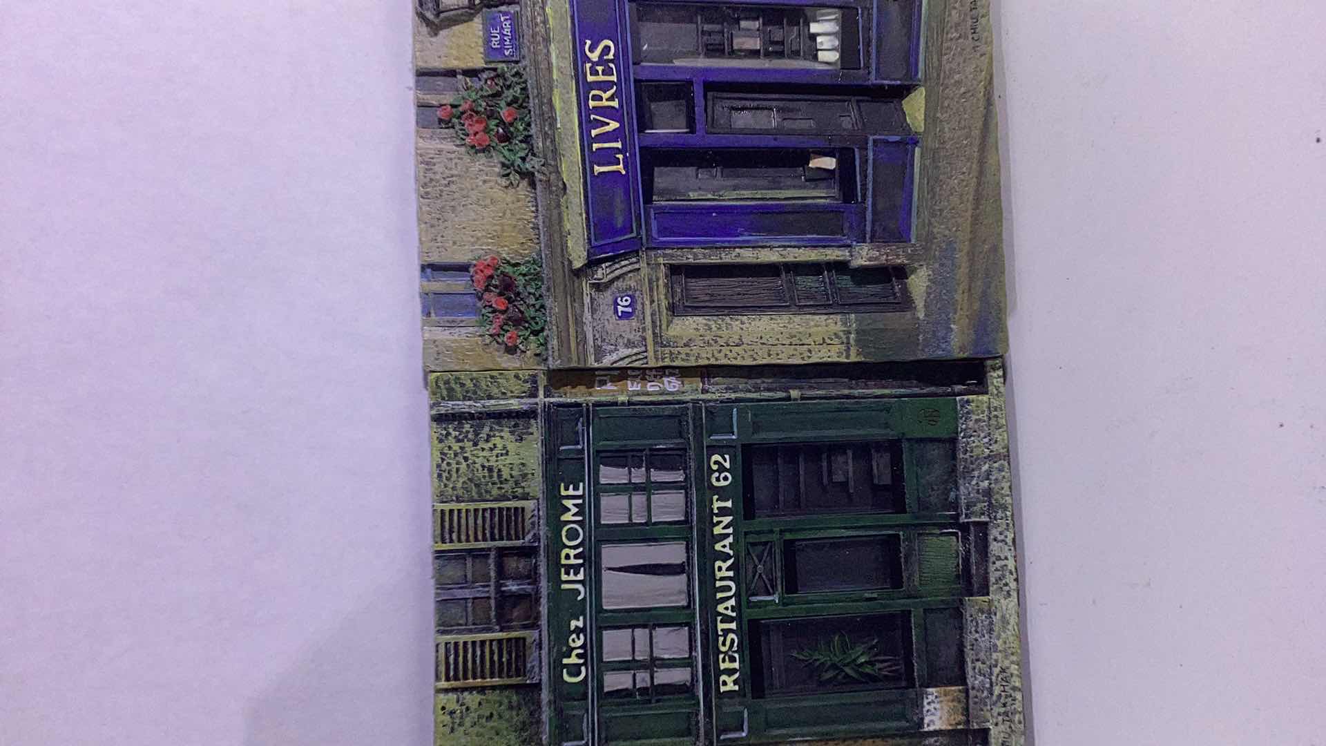 Photo 1 of SCOTT STEELE 5 PIECE FRENCH STOREFRONT 3D PLAQUES TALLEST 8”
