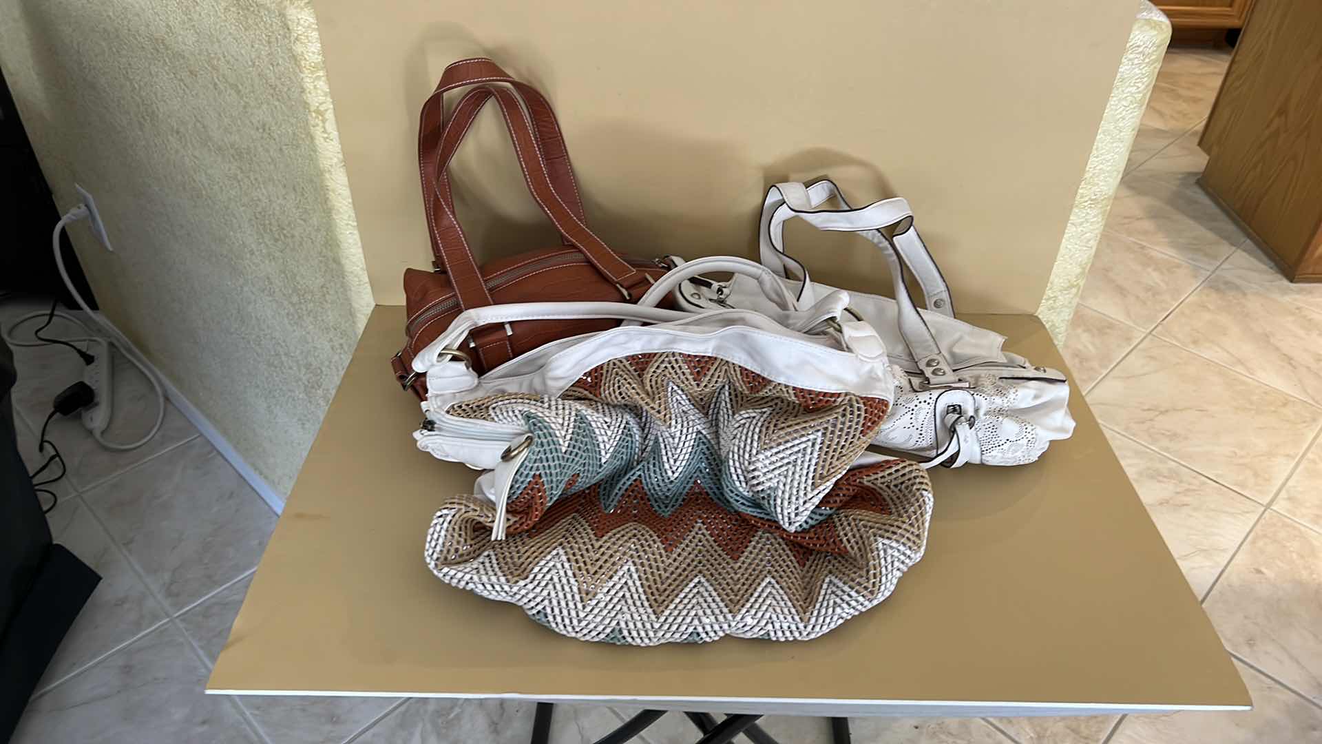 Photo 1 of 3-LEATHER LADIES HANDBAGS