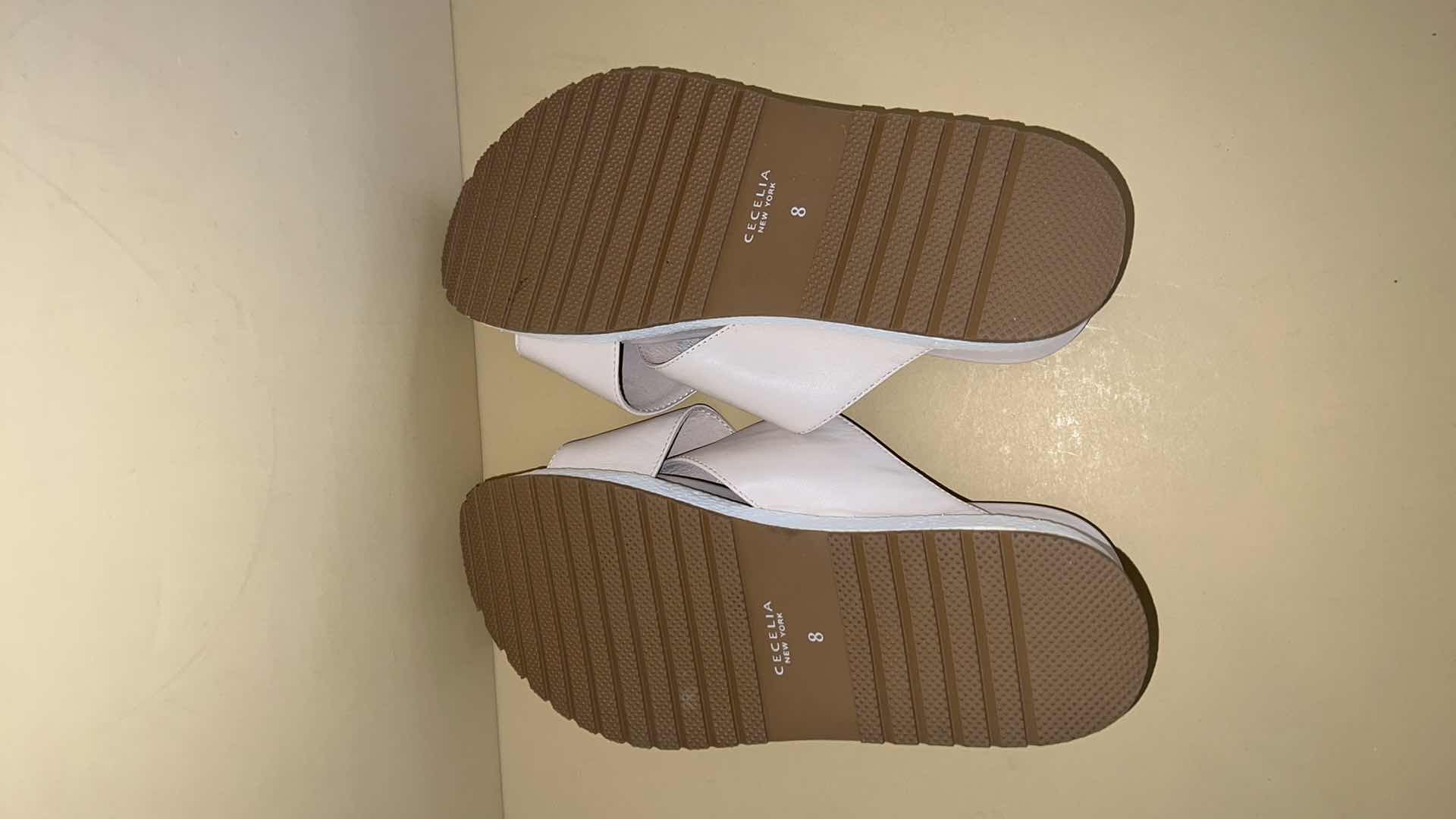 Photo 1 of NEW CECELIA NEW YORK LADIES TAN LEATHER SANDALS (SIZE 8M)