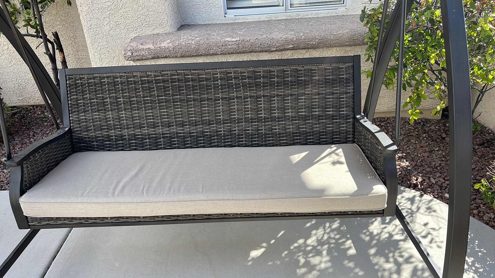 Photo 1 of OUTDOOR CANOPY 2 PERSON PORCH SWING W HEAVY METAL FRAME 