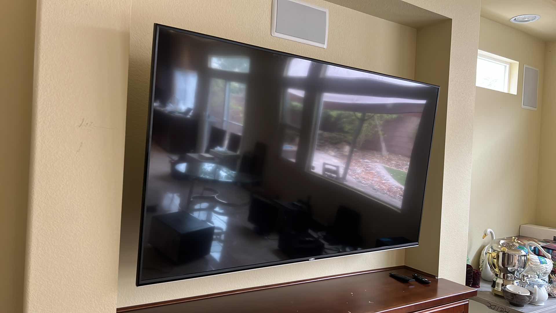 Photo 1 of 70” VIZIO HDMI FLATSCREEN TV W SWIVEL WALL MOUNT & REMOTE