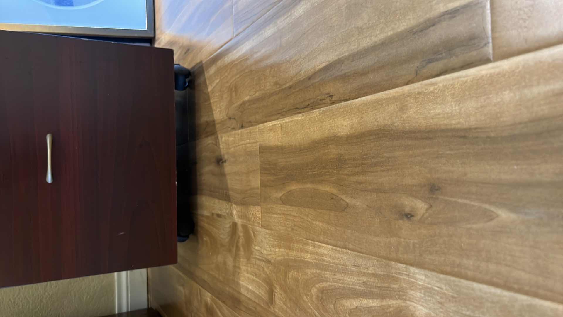 Photo 1 of WOOD 3 DRAWER ROLLING FILE CABINET 16” x 20” H27”