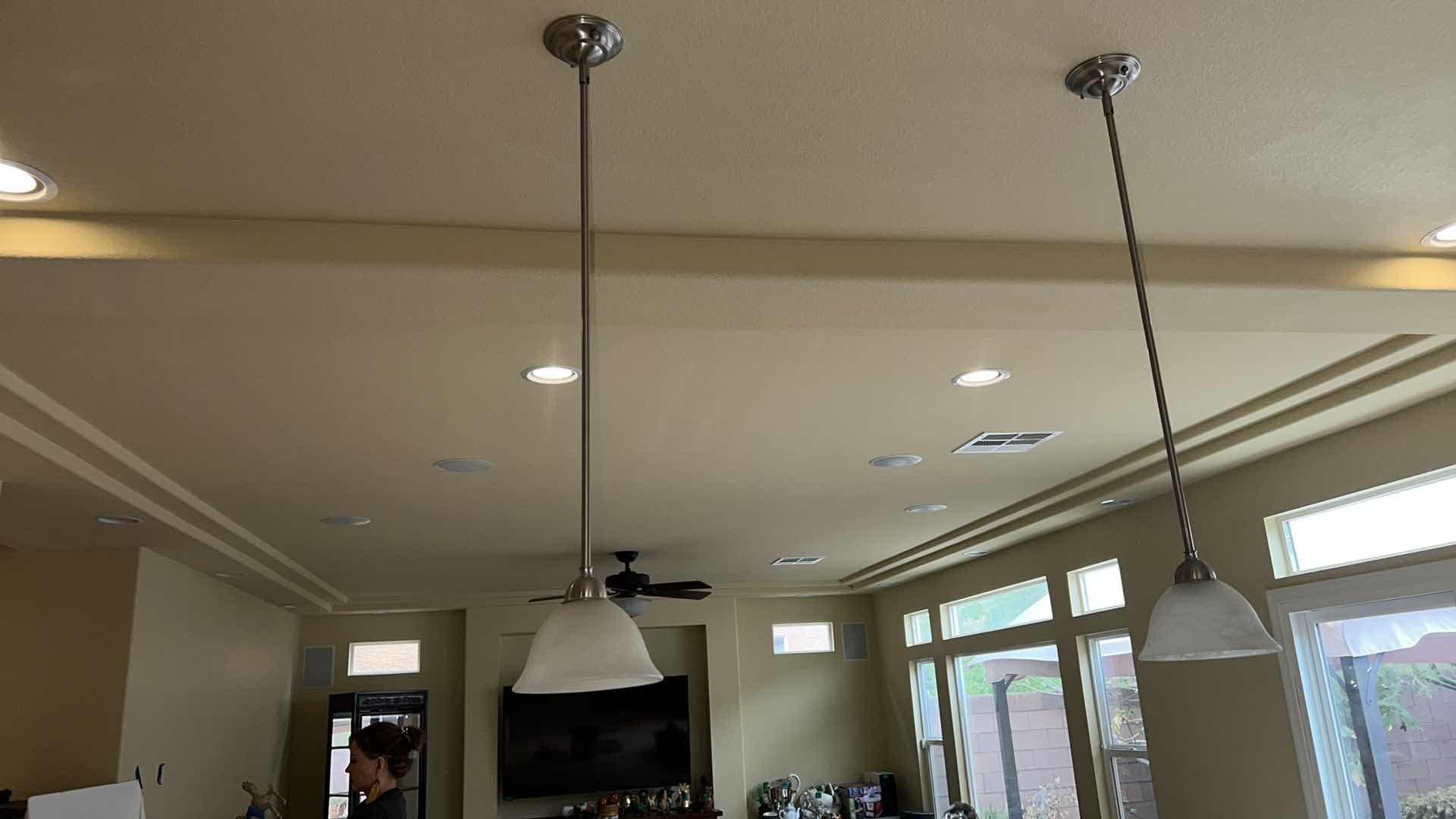 Photo 1 of 2- HANGING PENDANT LIGHTS 
