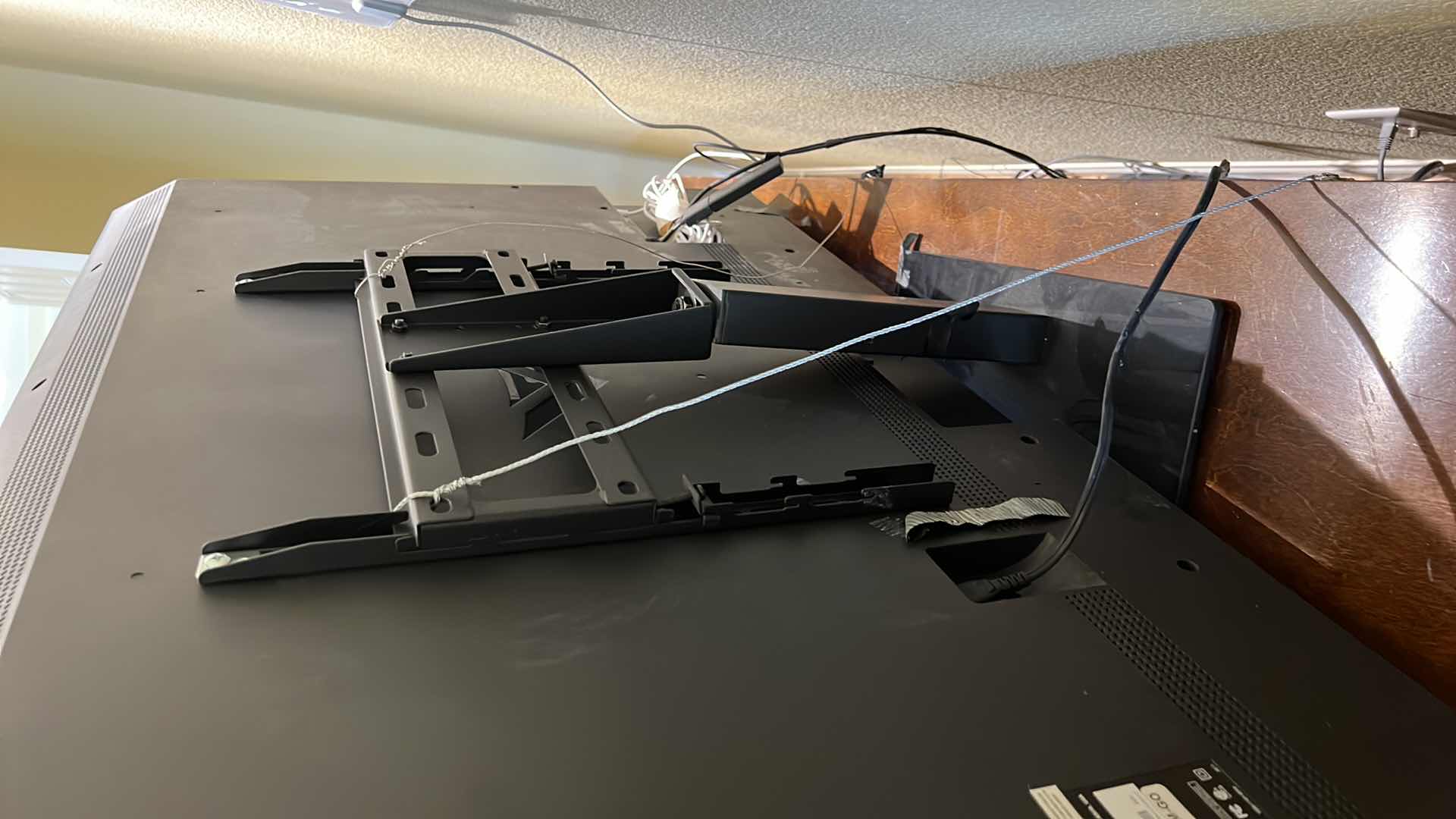 Photo 1 of 54” VIZIO TV W REMOTE ON SWIVEL STAND