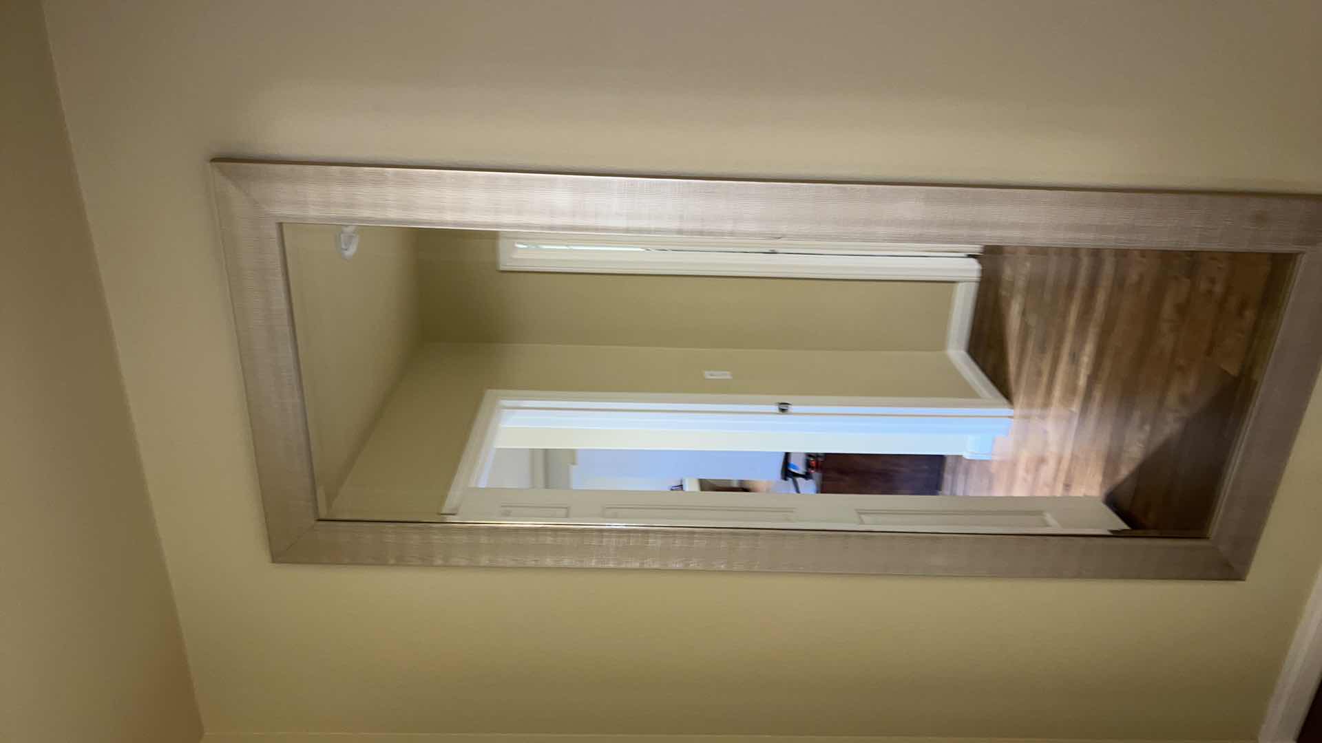 Photo 1 of GOLD METAL FRAMED HANGING FULL LENGTH MIRROR 31” x 77”