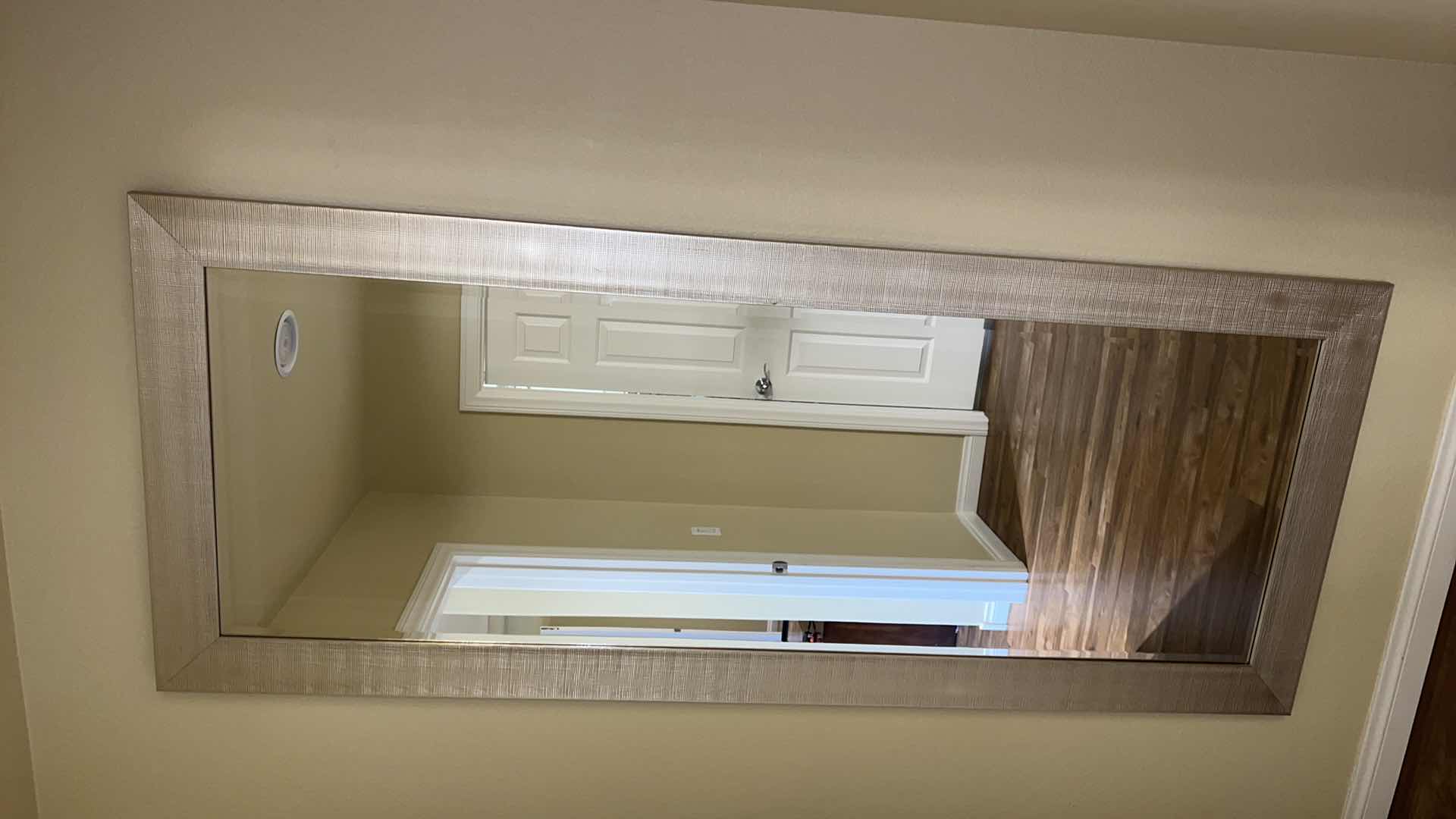 Photo 1 of GOLD METAL FRAMED HANGING FULL LENGTH MIRROR 31” x 77”