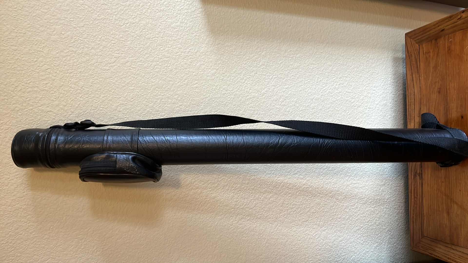 Photo 1 of VINTAGE POOL CUE STICK W BLACK LEATHER CASE