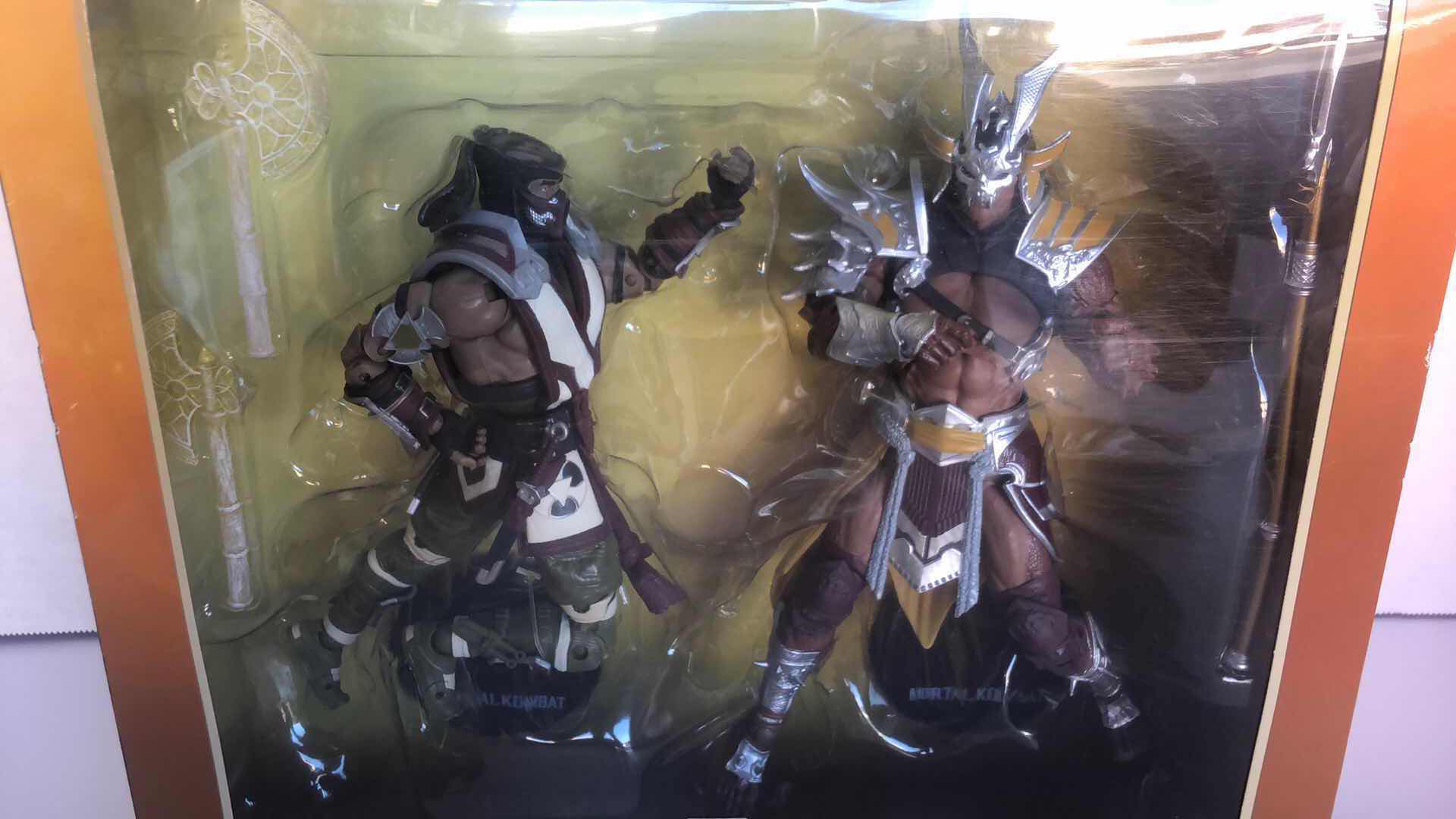 Photo 1 of MORTAL KOMBAT 11 SUBZERO AND SHAO KHAN FIGURINES