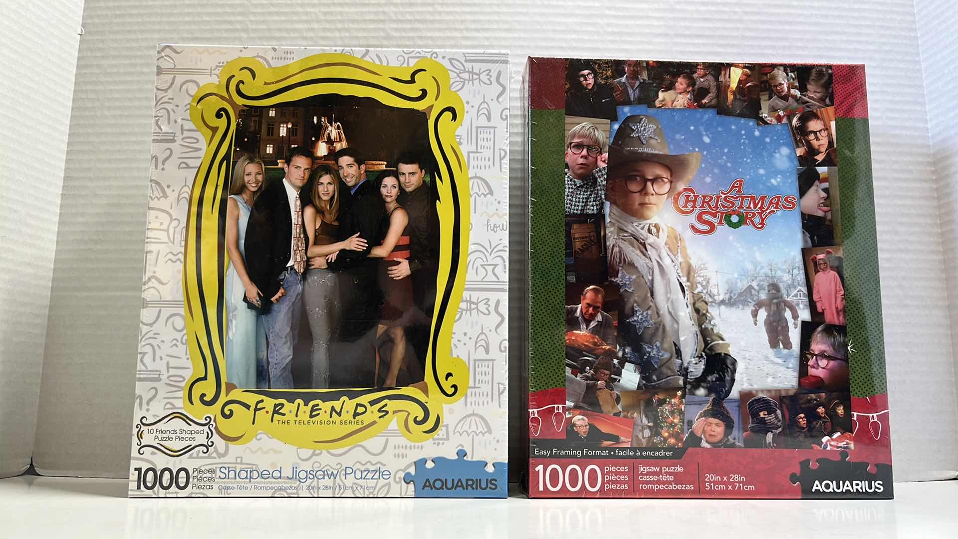 Photo 1 of NIB AQUARIUS 1000 PC JIGSAW PUZZLE, FRIENDS THE TV SERIES & A CHRISTMAS STORY MOVIE (2)