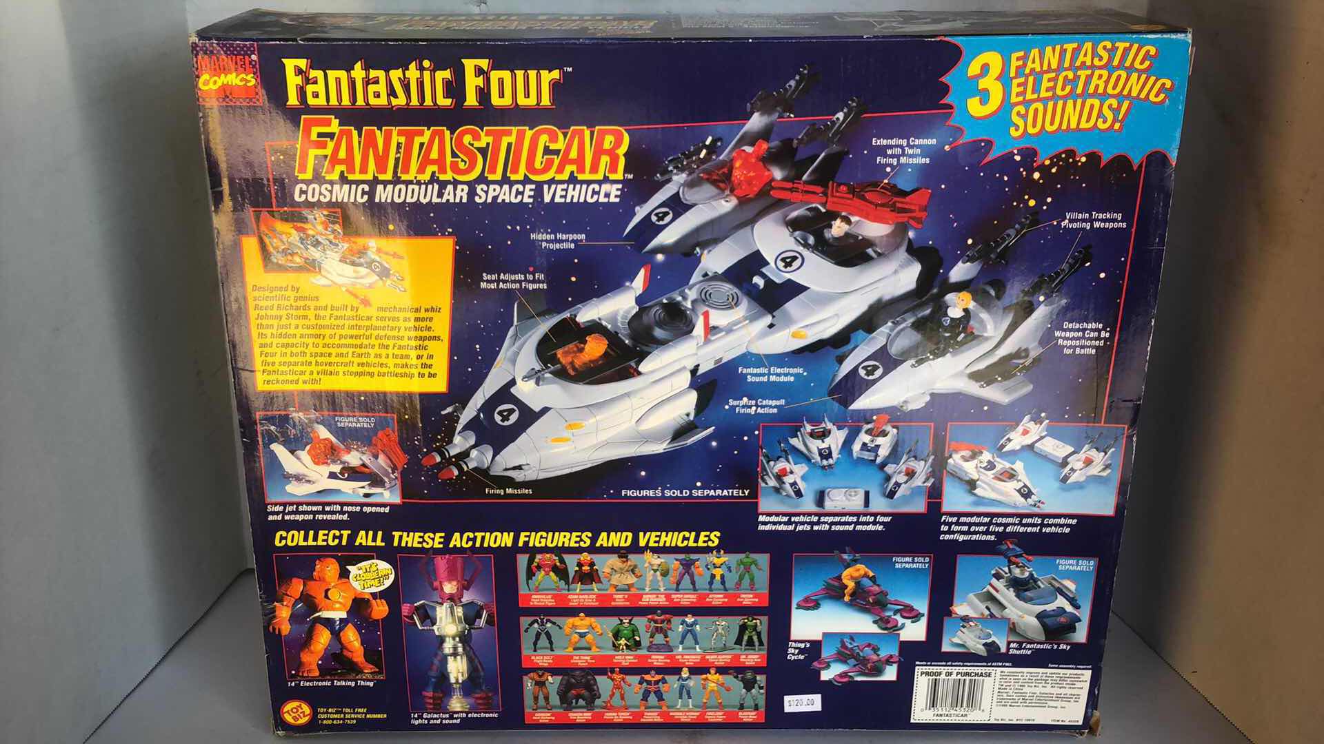 Photo 1 of MARVEL COMICS FANTASTIC 4 FANTASTICAR MODEL SHIP