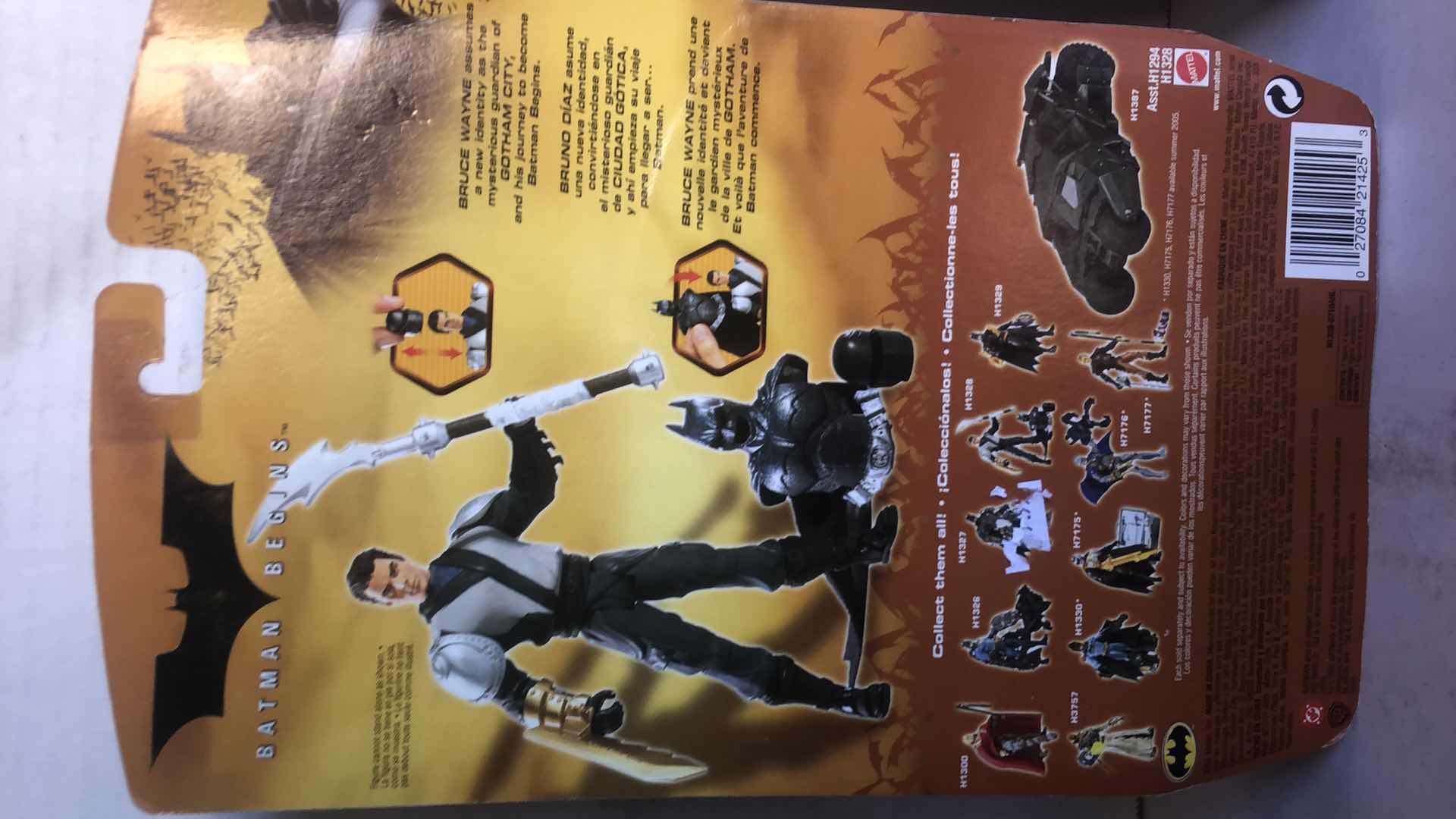 Photo 1 of NIB BATMAN BEGINS ROTO BLADE BATMAN, DUAL BLADE BRUCE TO BATMAN AND POWER PUNCH BATMAN