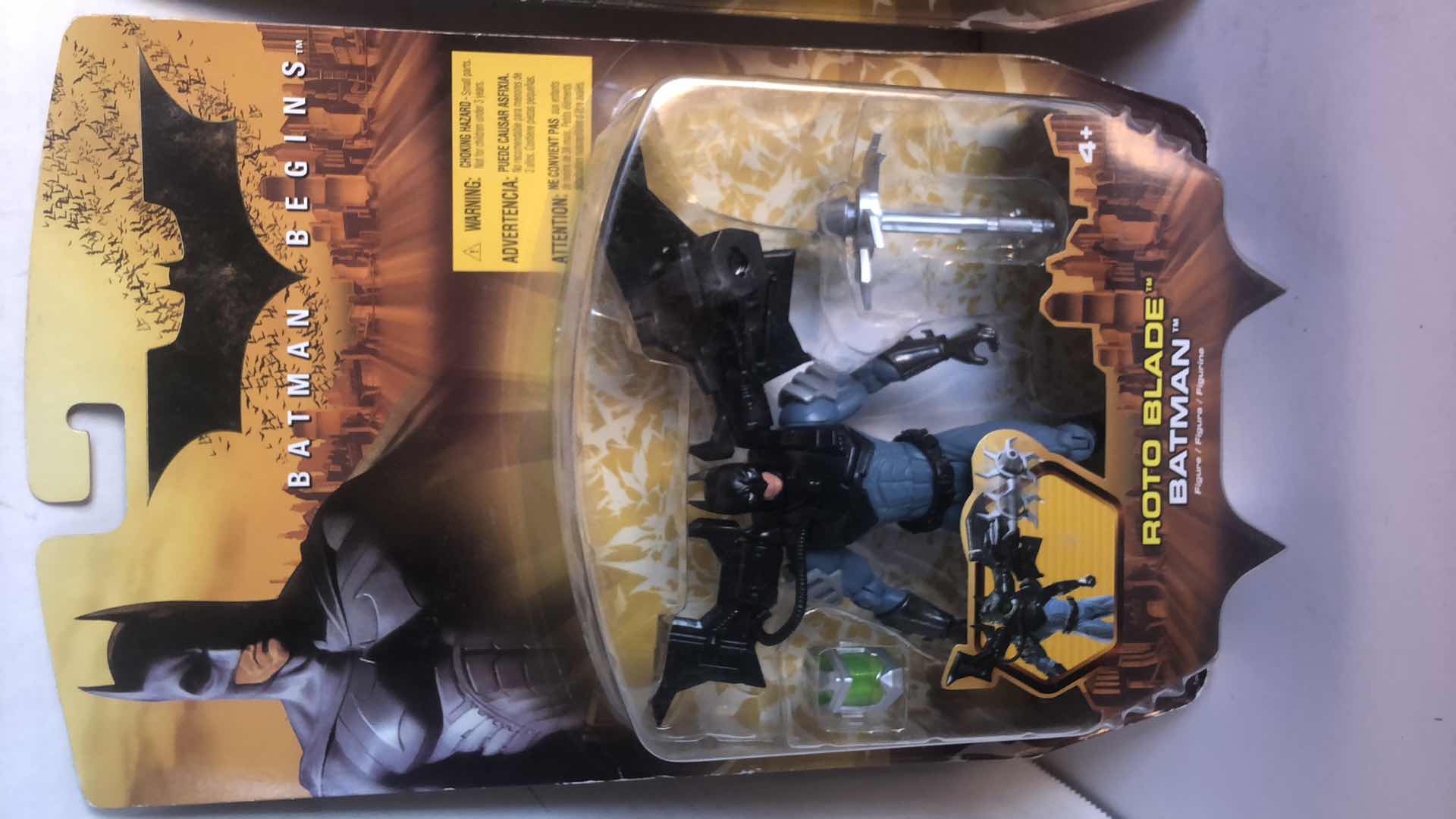 Photo 1 of NIB BATMAN BEGINS ROTO BLADE BATMAN, DUAL BLADE BRUCE TO BATMAN AND POWER PUNCH BATMAN