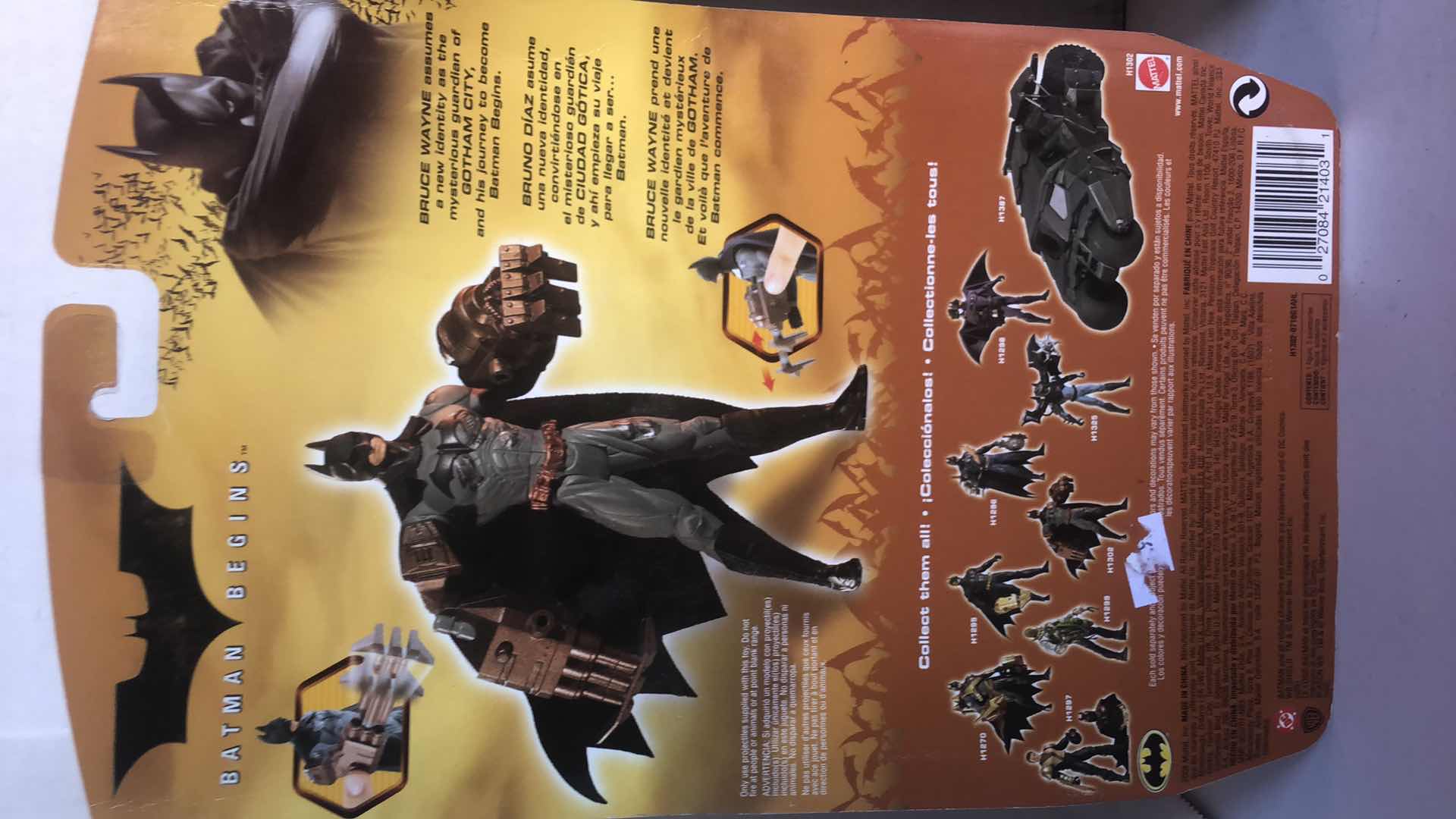 Photo 1 of NIB BATMAN BEGINS ROTO BLADE BATMAN, DUAL BLADE BRUCE TO BATMAN AND POWER PUNCH BATMAN