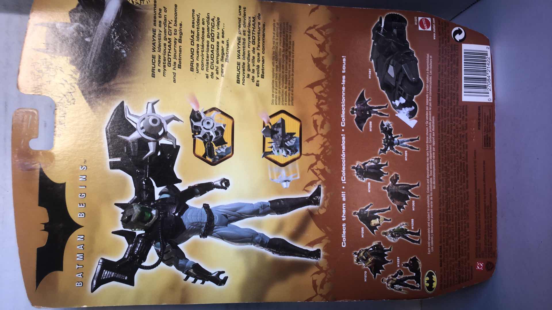 Photo 1 of NIB BATMAN BEGINS ROTO BLADE BATMAN, DUAL BLADE BRUCE TO BATMAN AND POWER PUNCH BATMAN