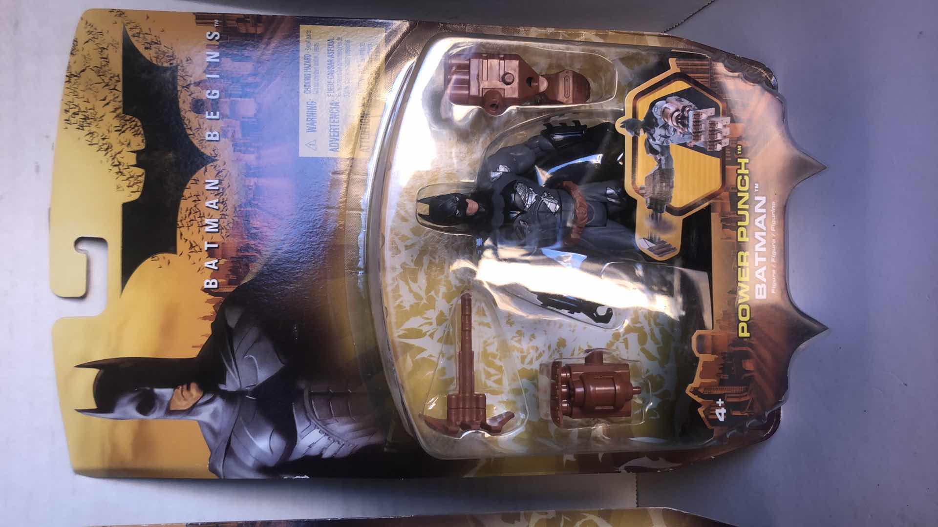 Photo 1 of NIB BATMAN BEGINS ROTO BLADE BATMAN, DUAL BLADE BRUCE TO BATMAN AND POWER PUNCH BATMAN