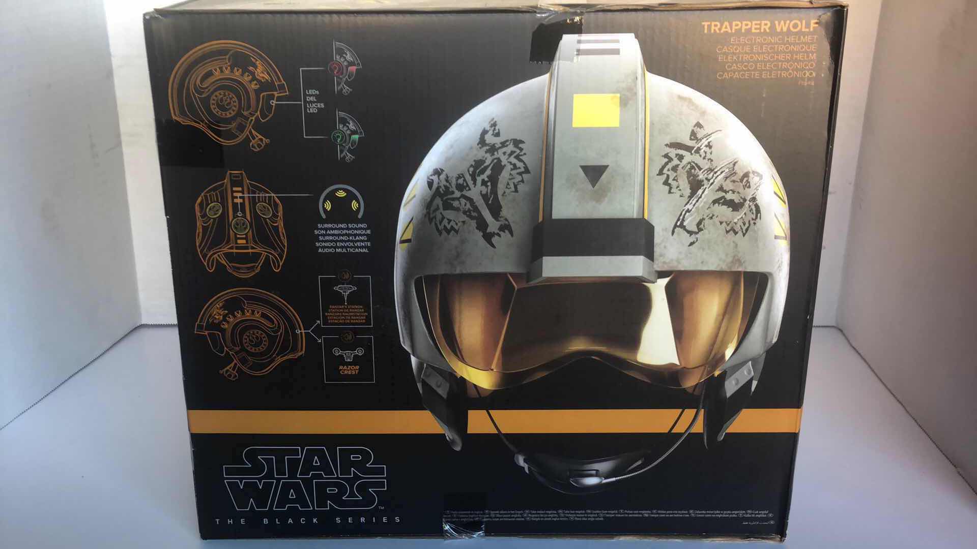 Photo 1 of $150 NIB STAR WARS TRAPPER WOLF ELECTRONIC HELMET