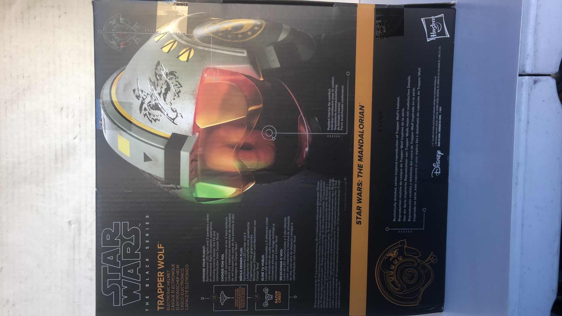 Photo 1 of $150 NIB STAR WARS TRAPPER WOLF ELECTRONIC HELMET