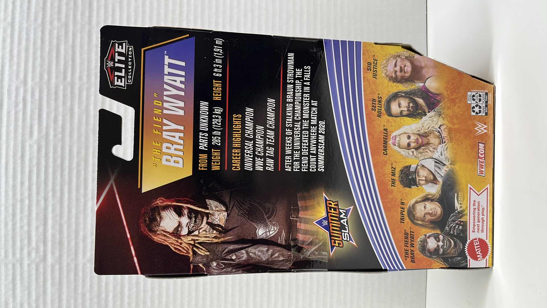 Photo 1 of $35.00 NIB MATTEL WWE ELITE COLLECTION, SERIES 86 SUMMER SLAM BRAY “THE FIEND” WYATT (1)