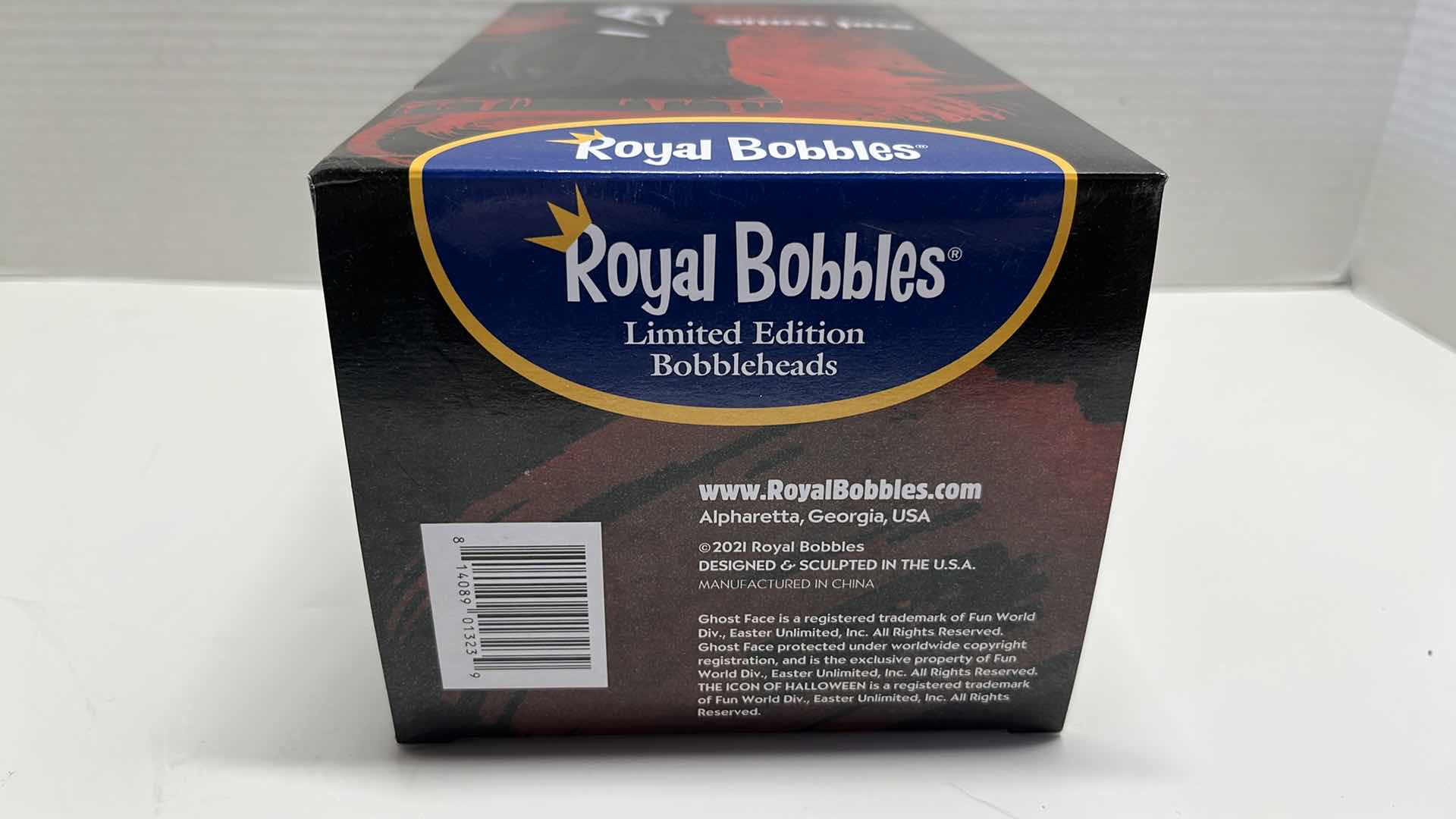 Photo 1 of $32.00 NIB ROYAL BOBBLES GHOST FACE BOBBLEHEAD (1)