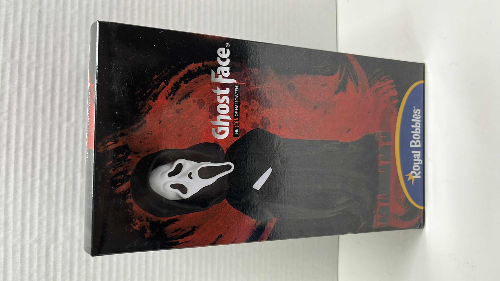 Photo 1 of $32.00 NIB ROYAL BOBBLES GHOST FACE BOBBLEHEAD (1)