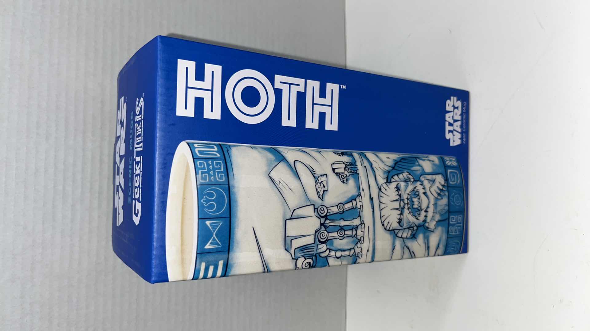 View 1 of $40.00  NIB GEEKI TIKIS STAR WARS 24 OZ CERAMIC SCENIC MUG, HOTH (1)