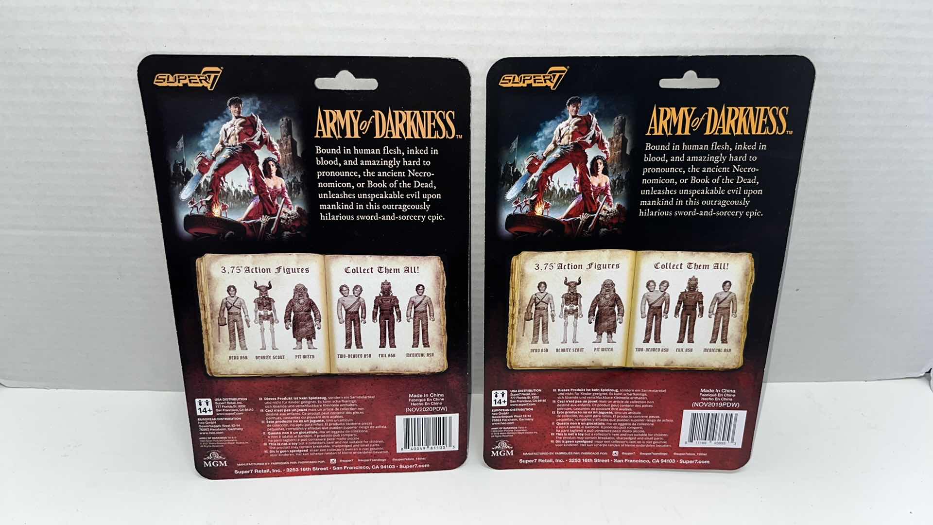 Photo 1 of $40.00 NIP REACTION FIGURES ARMY OF DARKNESS, MEDIEVAL ASH & DEADITE SCOUT (2)