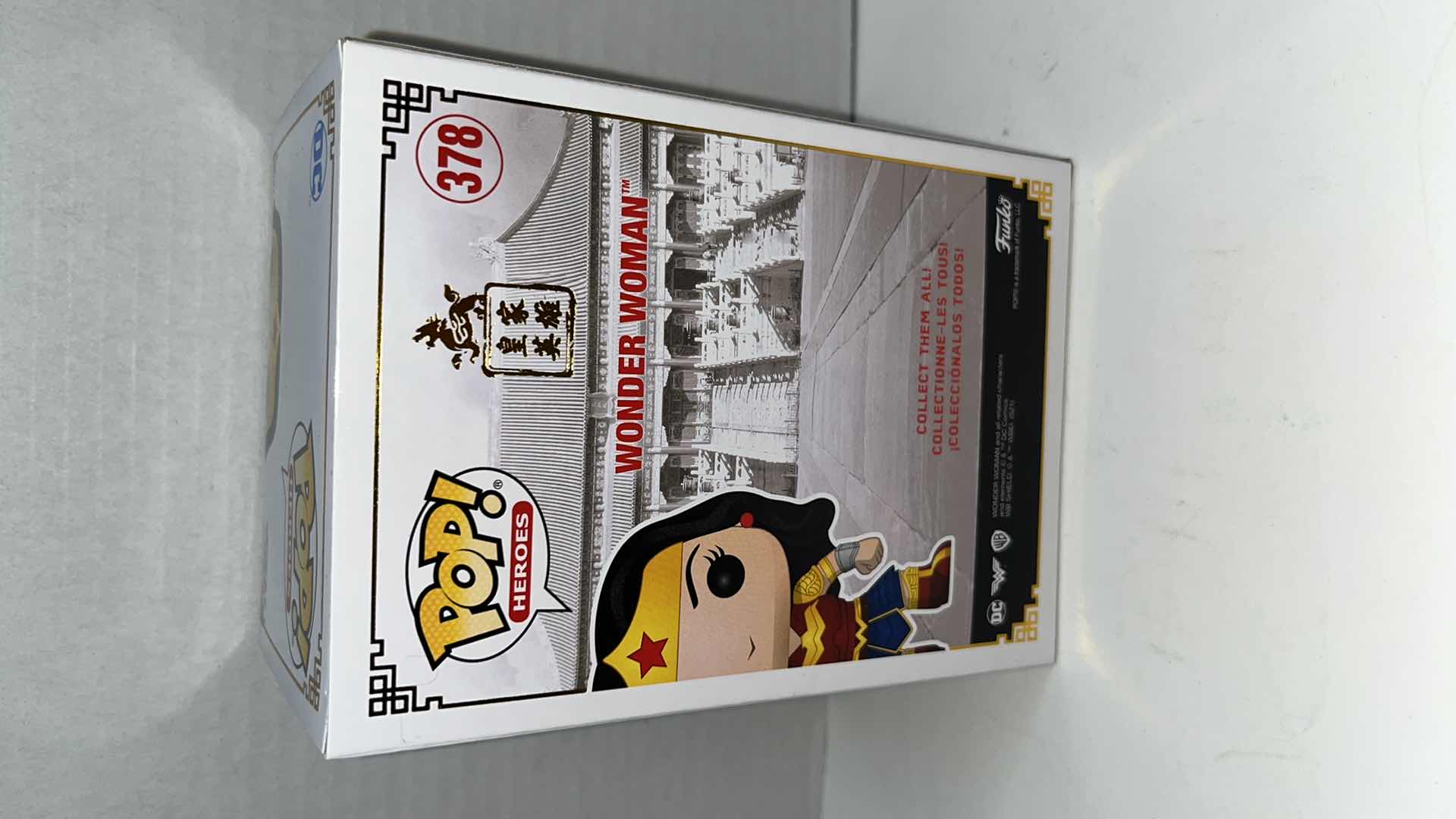 Photo 1 of NIB FUNKO POP HEROES DC VINYL FIGURES, WONDER WOMAN #378 & SUPERMAN #402 (2)