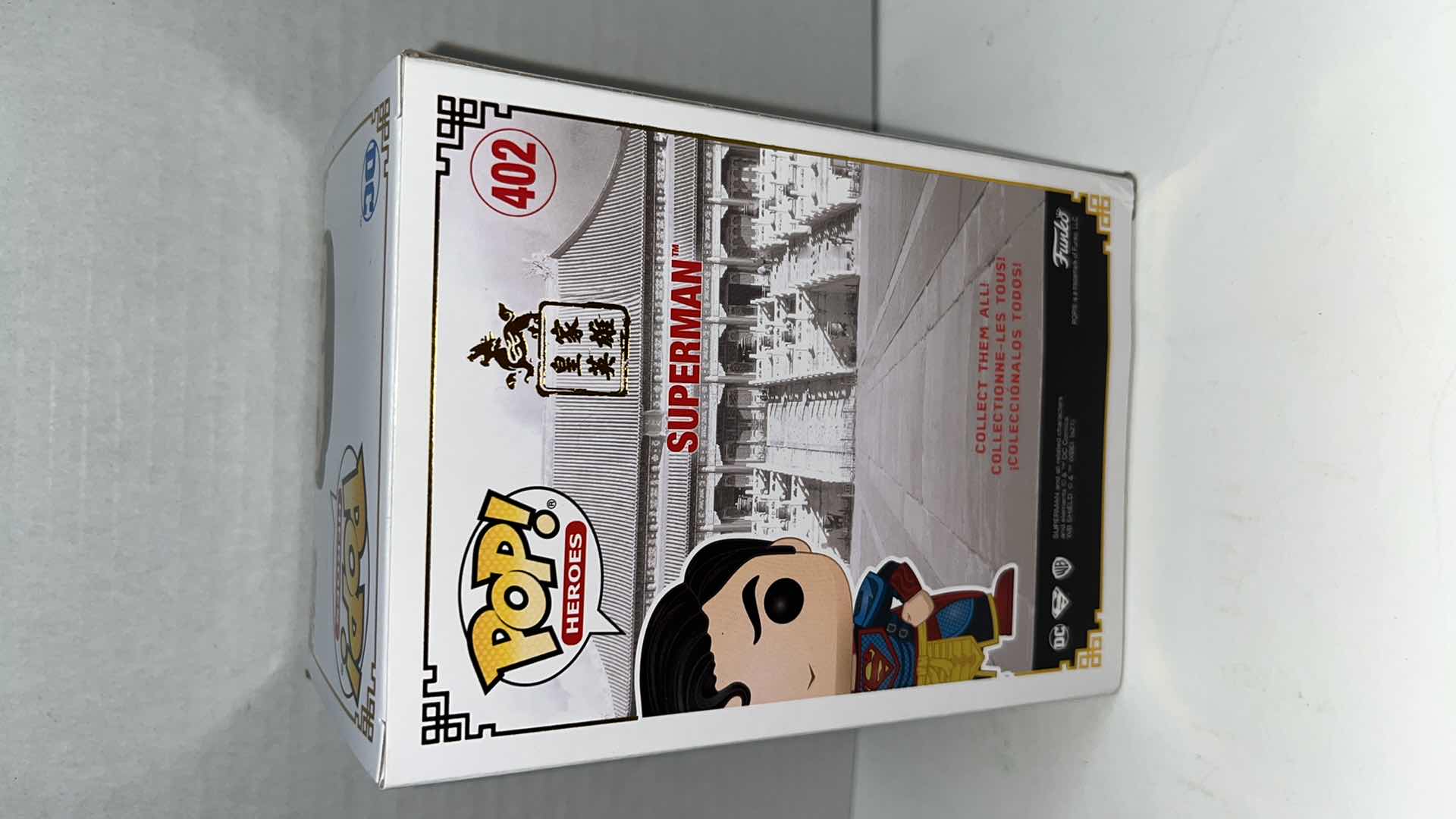 Photo 1 of NIB FUNKO POP HEROES DC VINYL FIGURES, WONDER WOMAN #378 & SUPERMAN #402 (2)