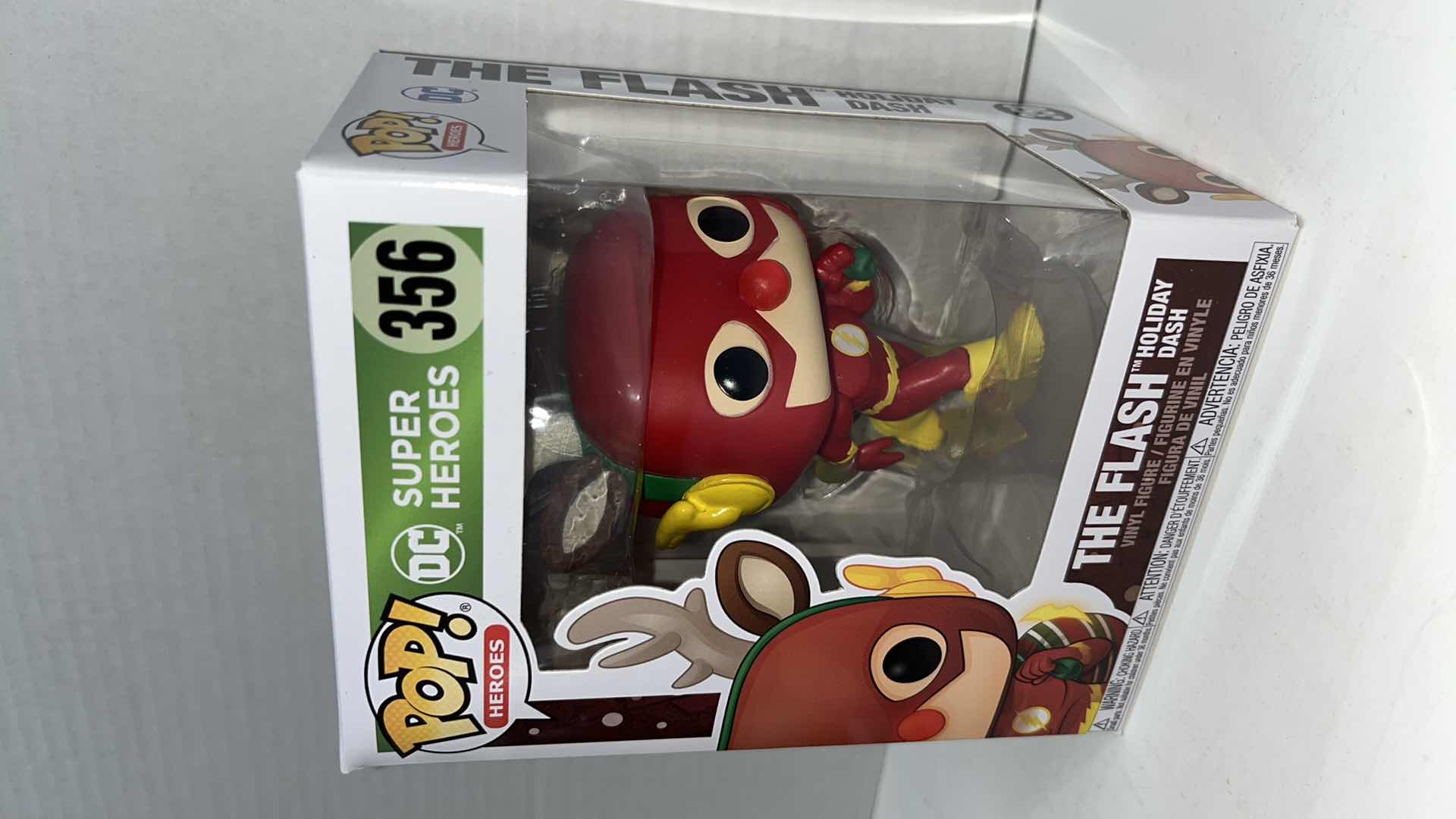 Photo 1 of NIB FUNKO POP HEROES VINYL FIGURE, DC SUPER HEROES #355 BATMAN AS EBENEZER SCROOGE & #356 THE FLASH HOLIDAY DASH (2)