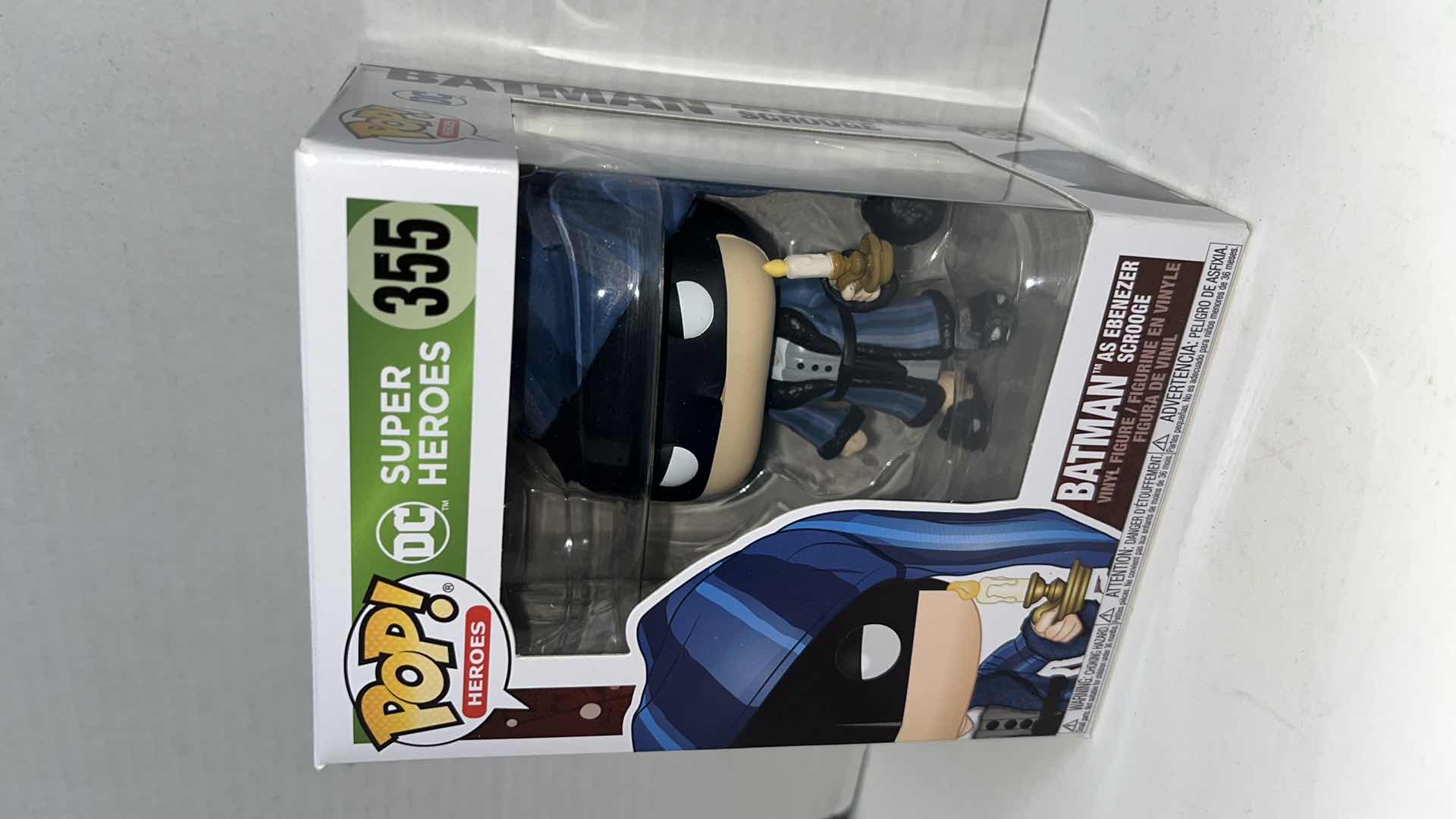 Photo 2 of NIB FUNKO POP HEROES VINYL FIGURE, DC SUPER HEROES #355 BATMAN AS EBENEZER SCROOGE & #356 THE FLASH HOLIDAY DASH (2)
