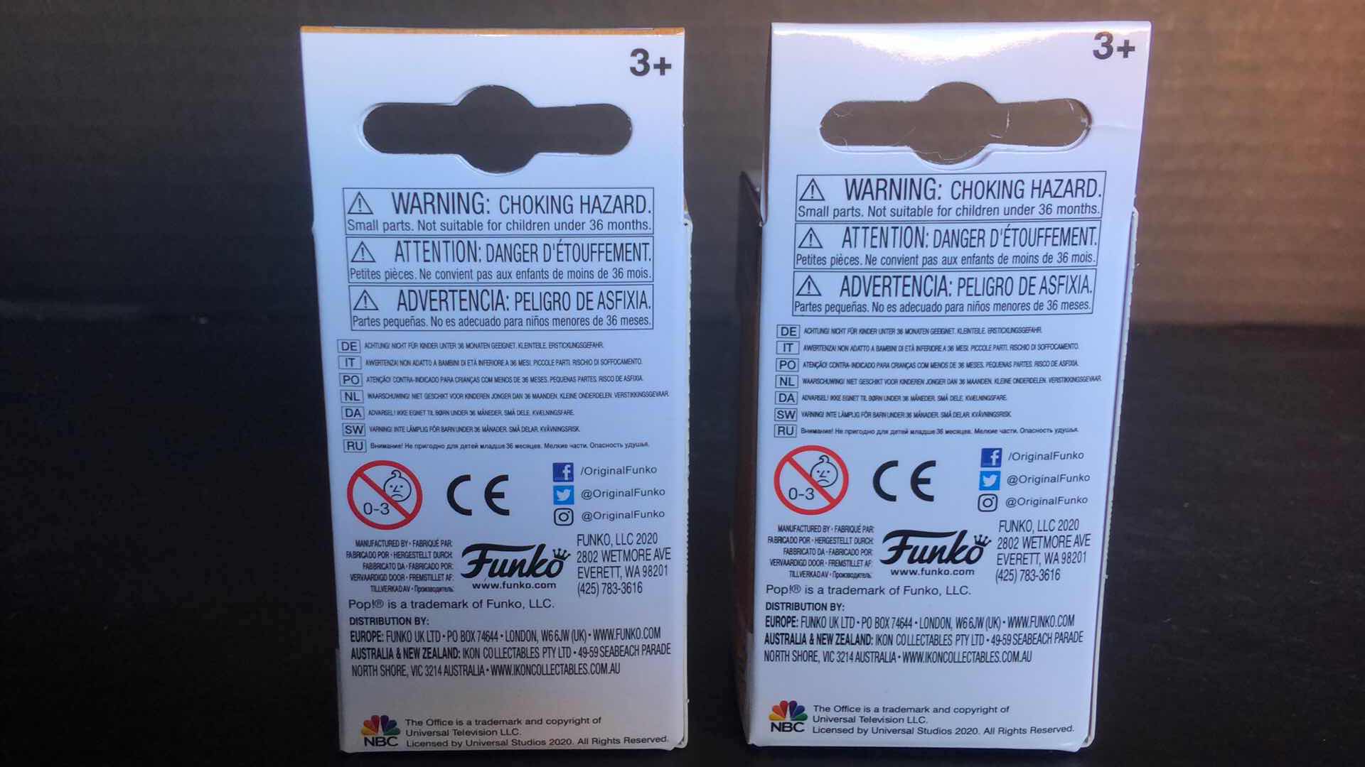 Photo 1 of NIB FUNKO POP DWIGHT SCHRUTE AS DARK LORD AND KEVIN MALONE WITH CHILI KEYCHAINS (2)