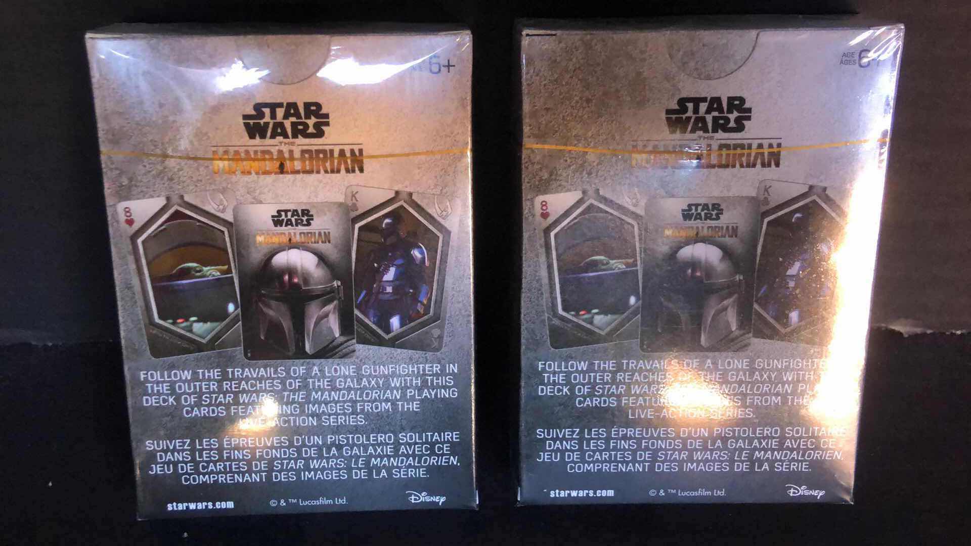 Photo 1 of BRAND NEW STAR WARS MANDALORIAN PLAYING CARD DECKS (2)