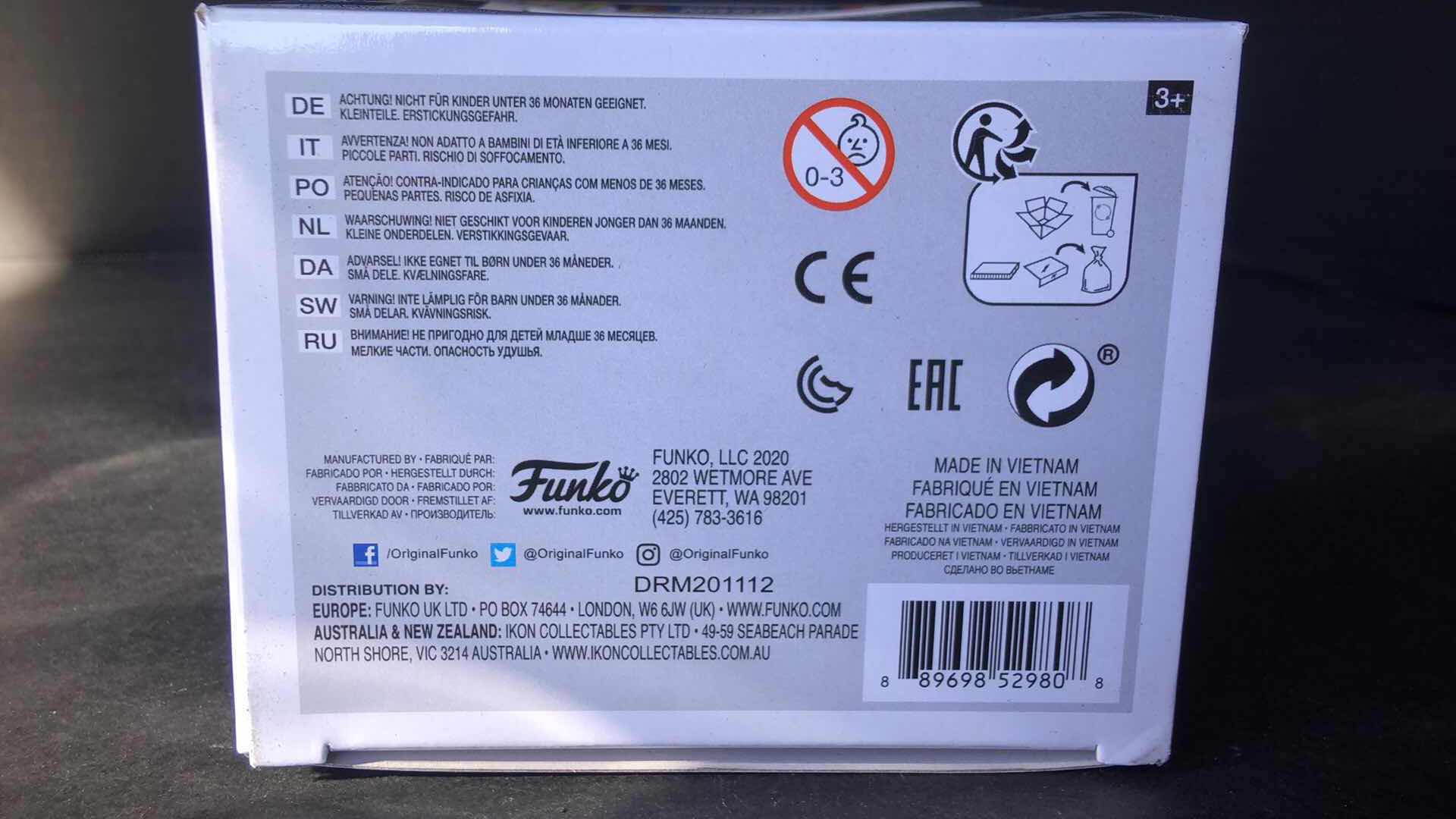 Photo 1 of NIB FUNKO POP NASCAR JEFF GORDON VINYL FIGURINE