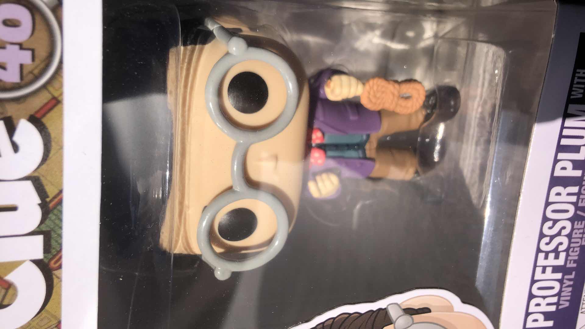 Photo 1 of NIB FUNKO POP RETRO CLUE PROFESSOR PLUM WITH THE ROPE VINYL FIGURINE