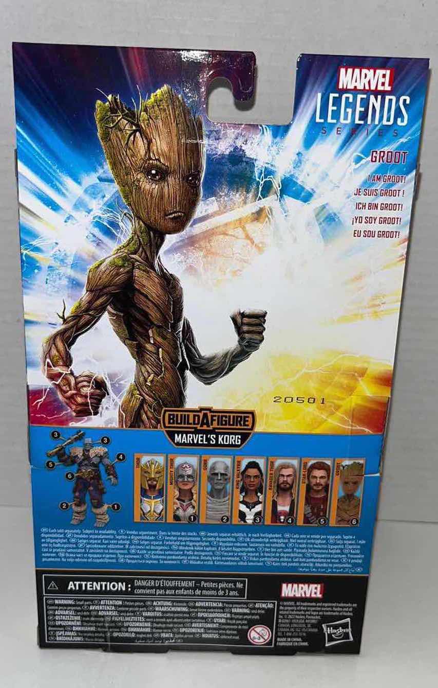 Photo 1 of BRAND NEW HASBRO MARVEL STUDIOS LEGEND SERIES, THOR LOVE AND THUNDER, GROOT (1)