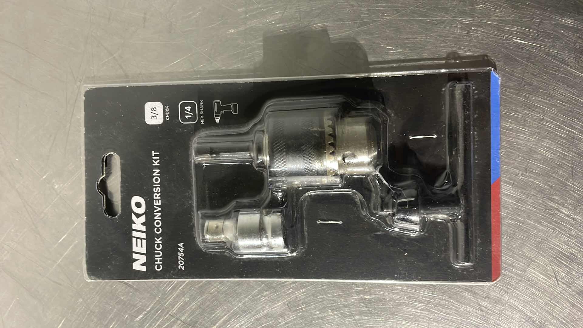 Photo 1 of NEIKO CHUCK CONVERSION KIT 3/8” DRILL CONVERT 1/4” QUICK CHANGE HEX SHANK 20754A