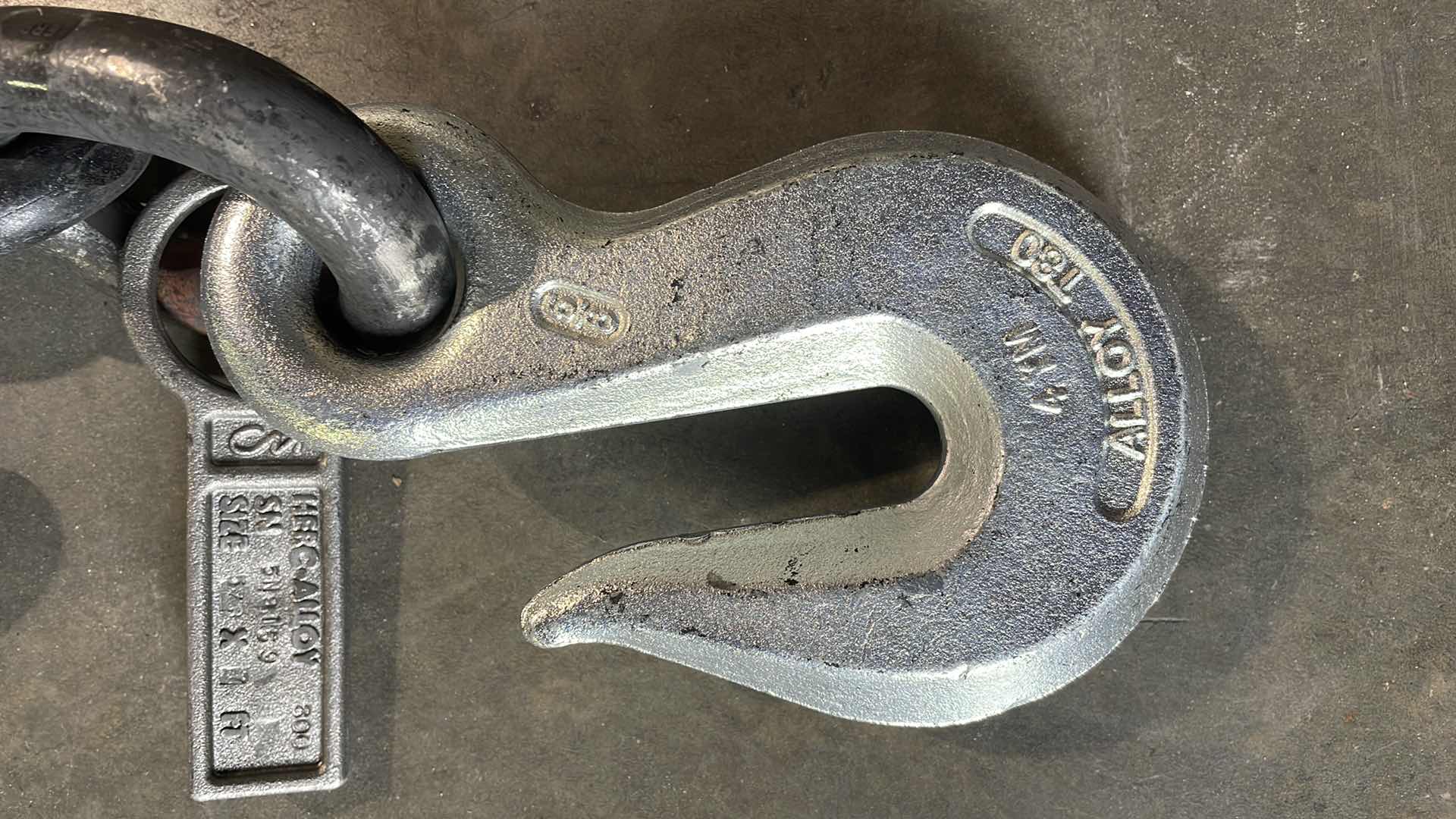 Photo 1 of 5/8” X 7’ CM CHAIN WITH HOOK