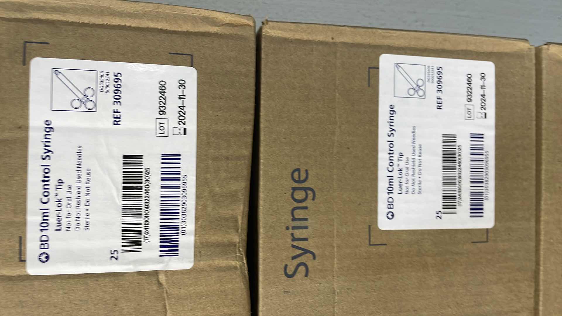 Photo 1 of BD CONTROL SYRINGE 10ML EXP 11/30/24 (100)